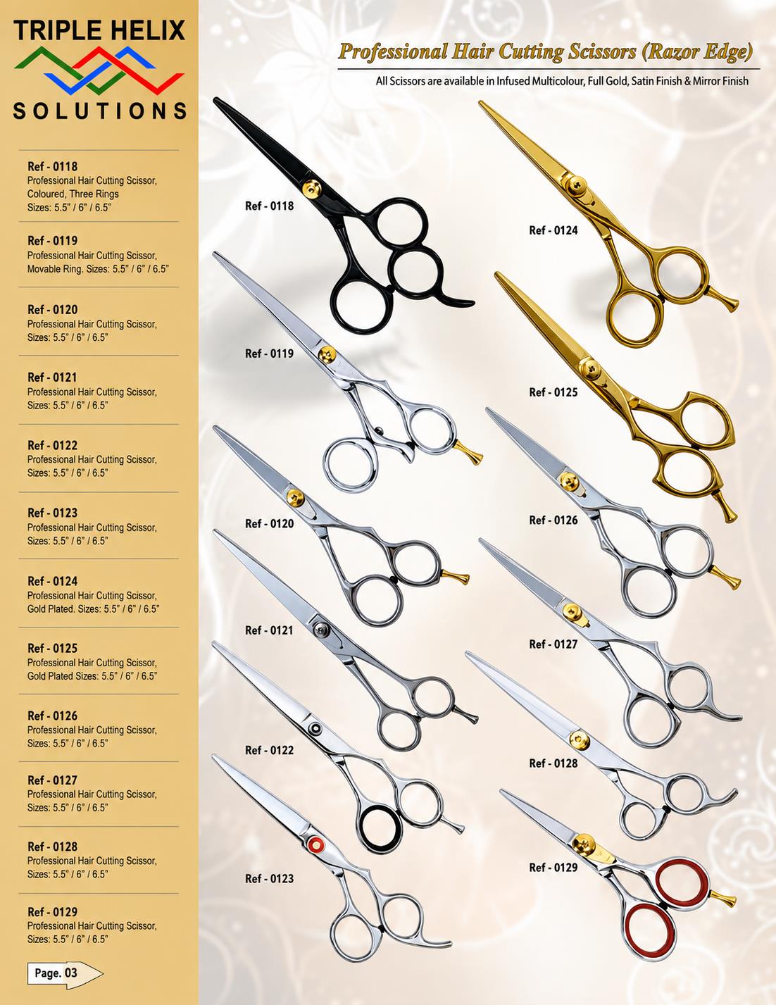 Professional Hair Cutting Scissors (Razor Edge)