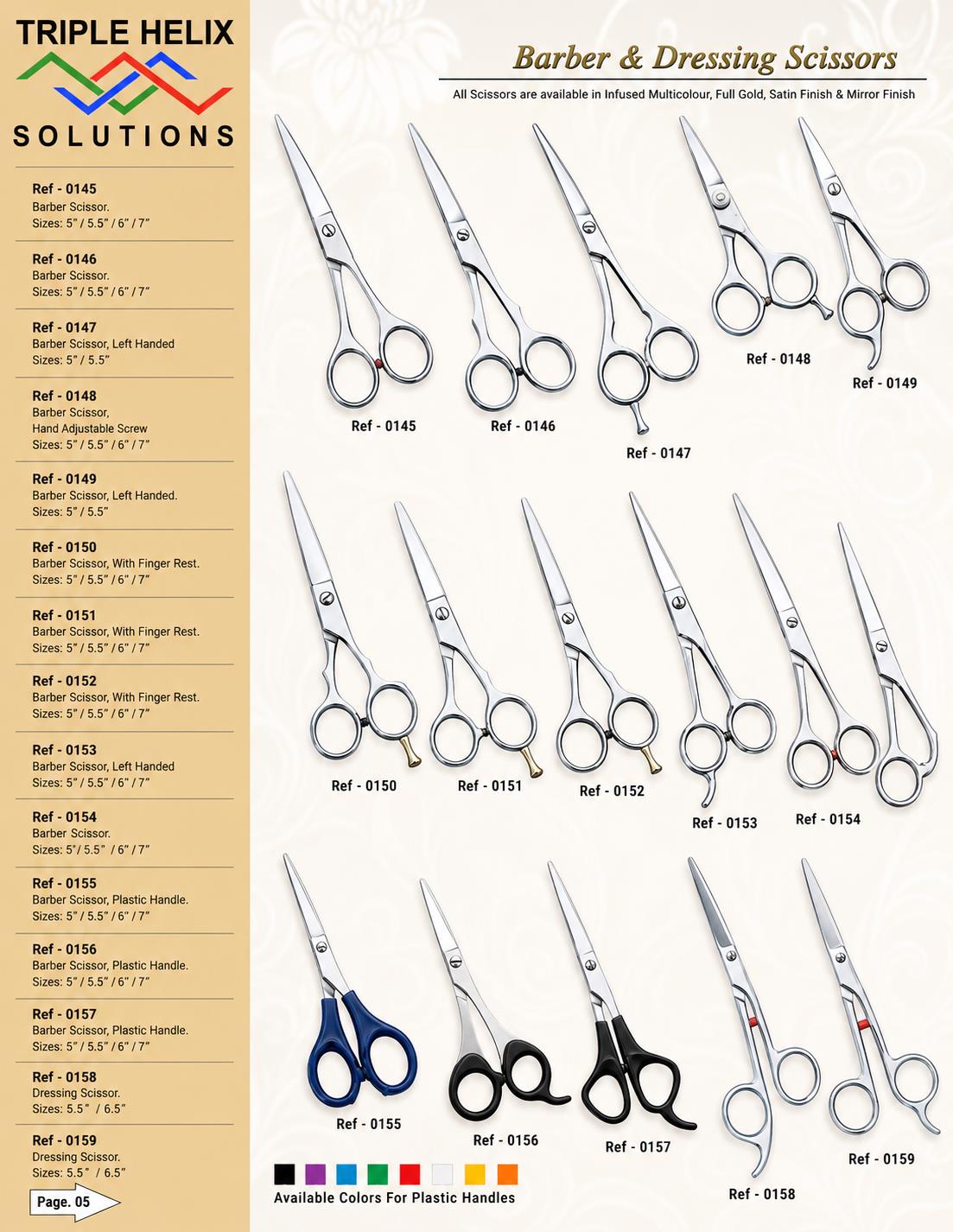 Barber & Dressing Scissors — beauty catalogue page 5