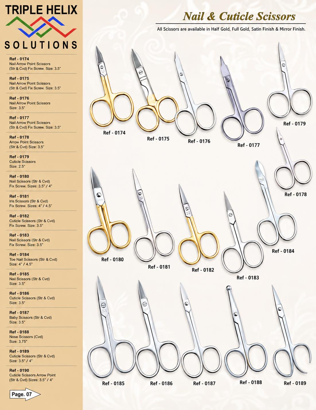 Nail & Cuticle Scissors — beauty catalogue page 7