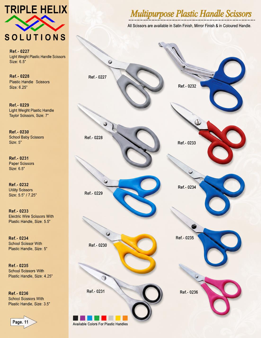 Multipurpose Plastic Handle Scissors — beauty catalogue page 11