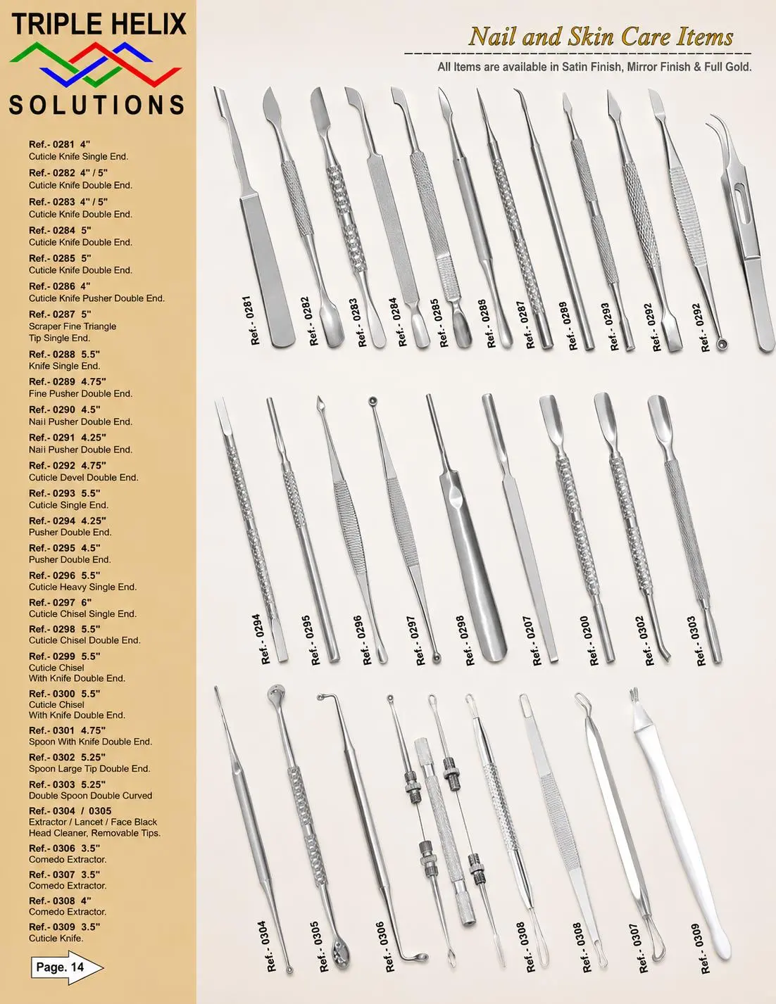 Nail and Skin Care Items