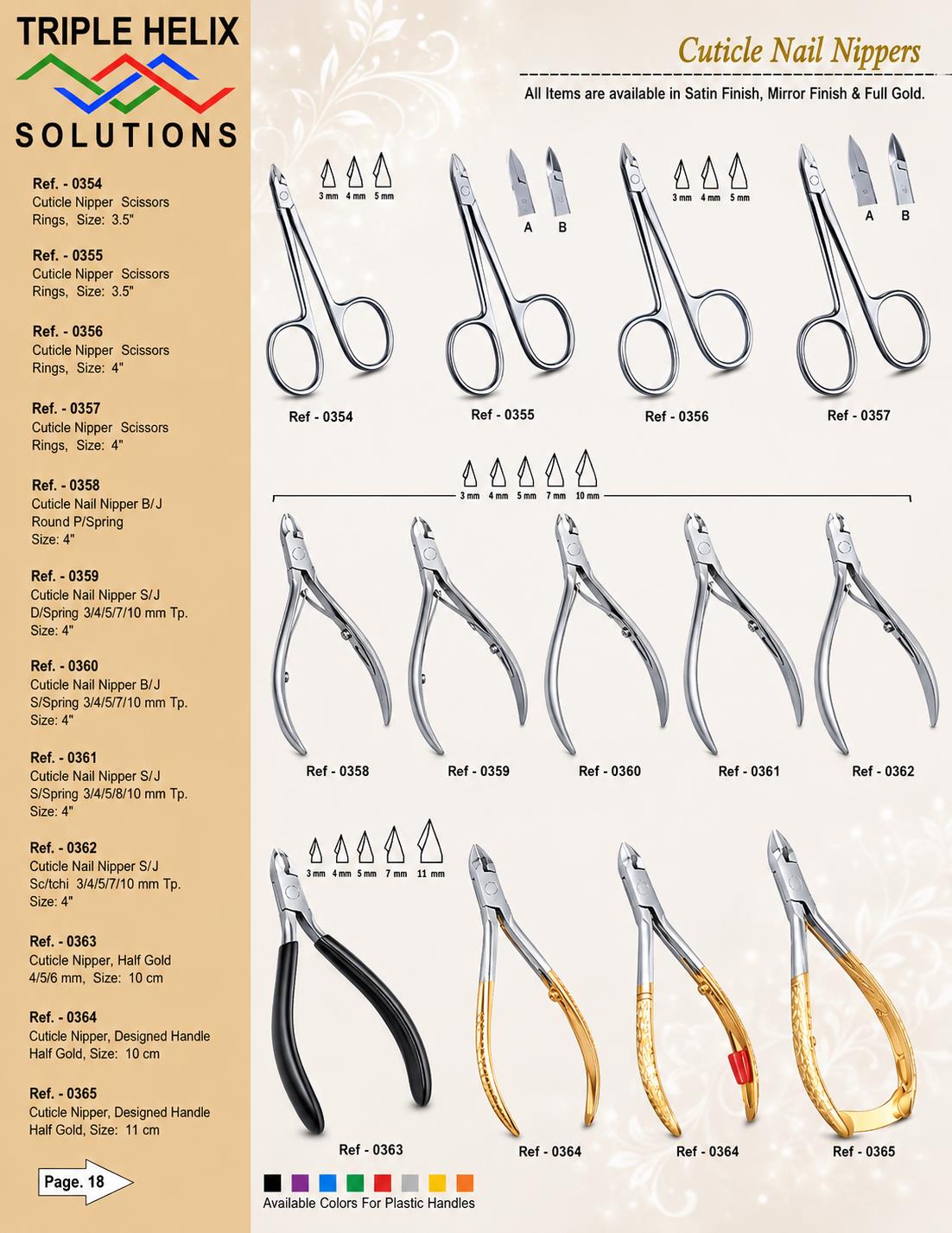 Cuticle Nail Nippers — beauty catalogue page 18