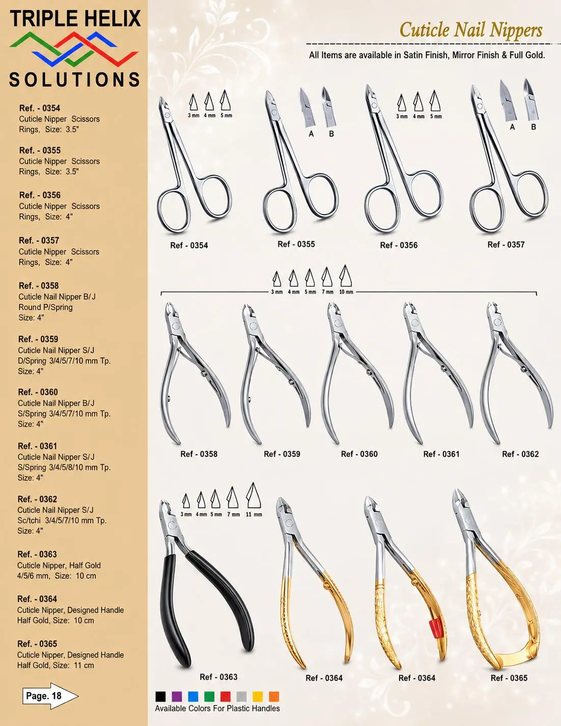 Cuticle Nail Nippers — catalogue page 18