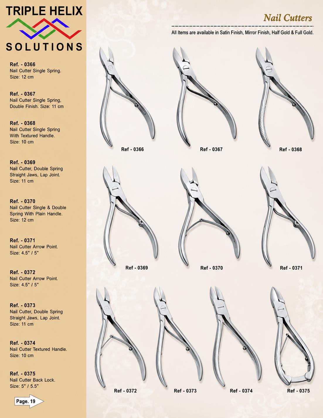 Nail Cutters — beauty catalogue page 19