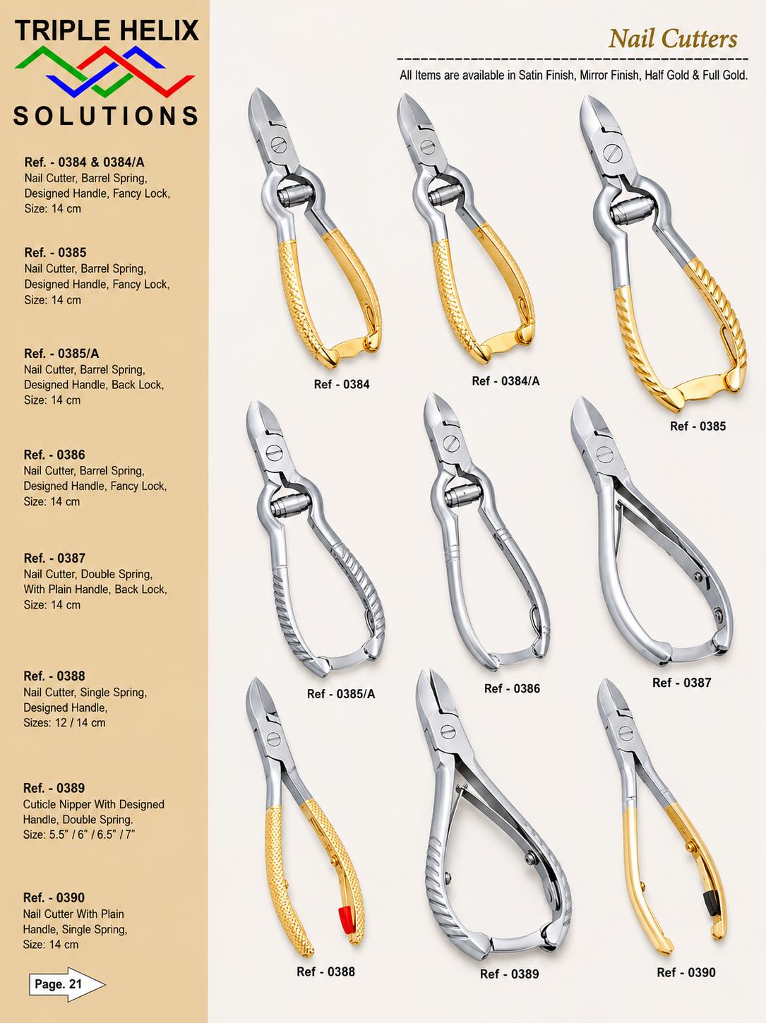 Nail Cutters — beauty catalogue page 21