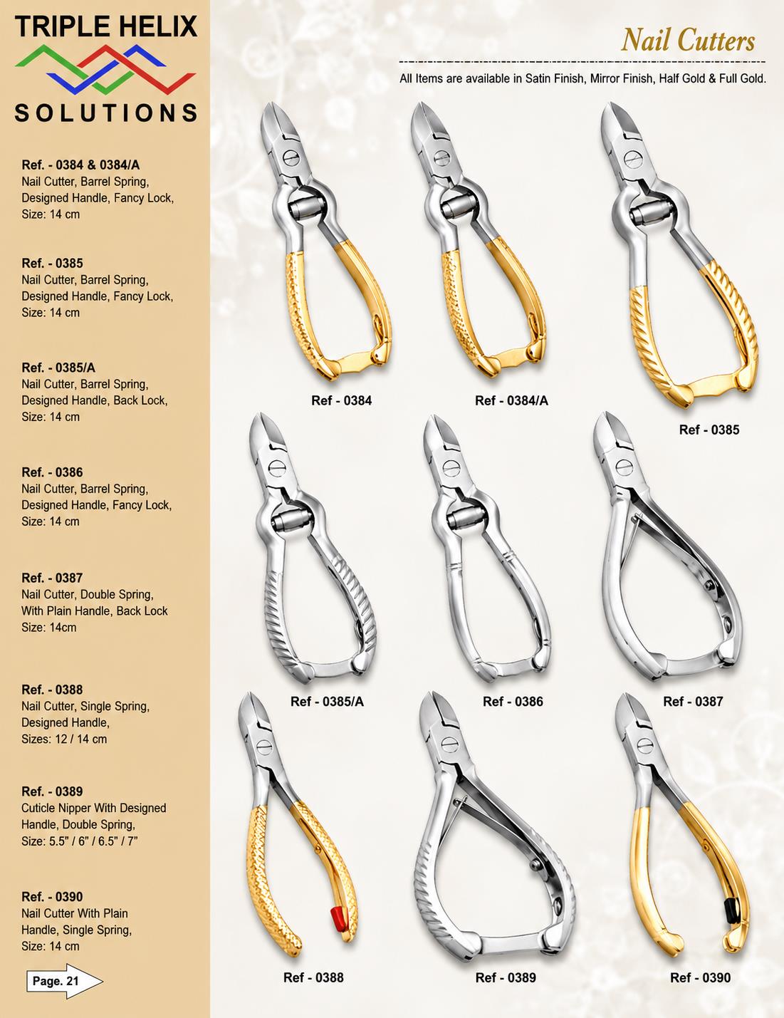 Nail Cutters (Repeat Catalogue Sheet) — beauty catalogue page 22