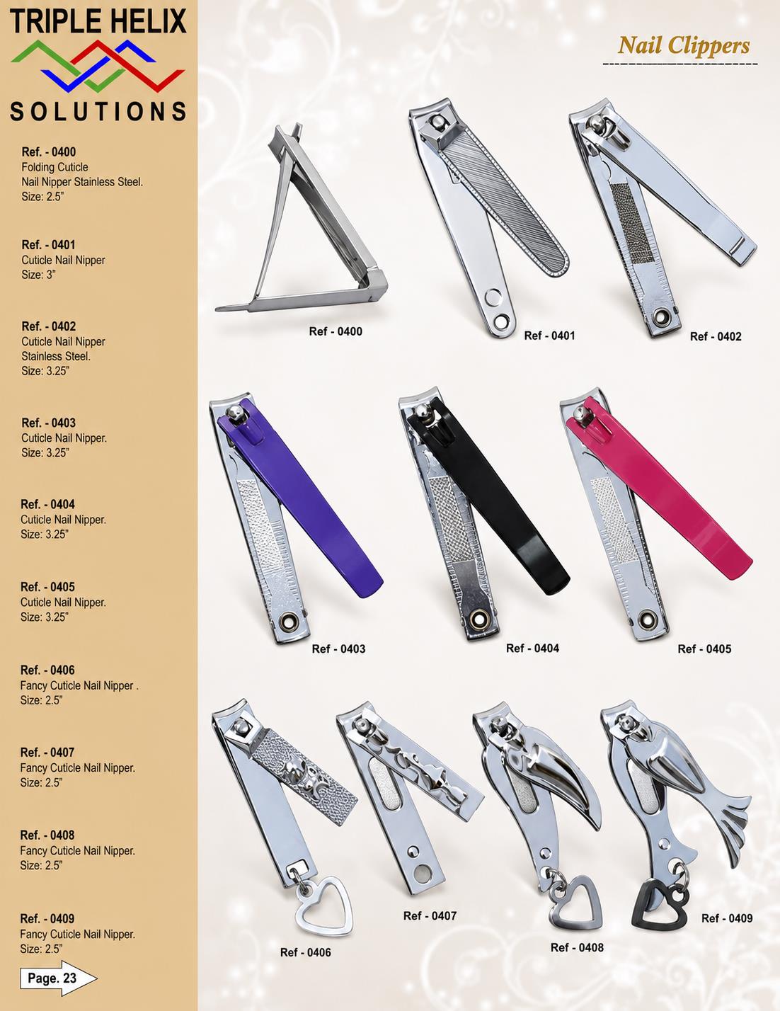 Nail Clippers — beauty catalogue page 23