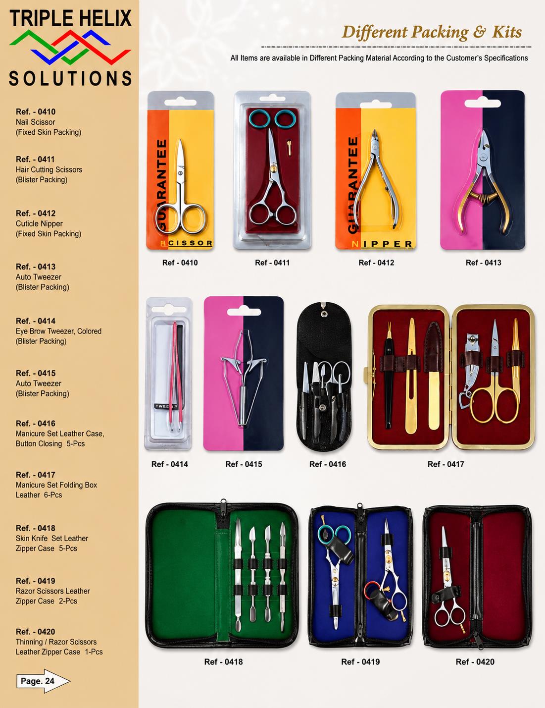 Different Packing & Kits — beauty catalogue page 24