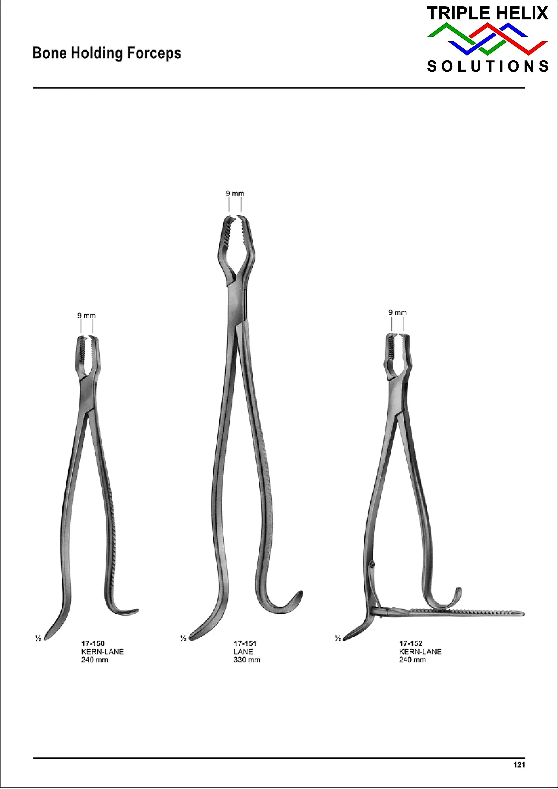 Bone Holding Forceps — page 121