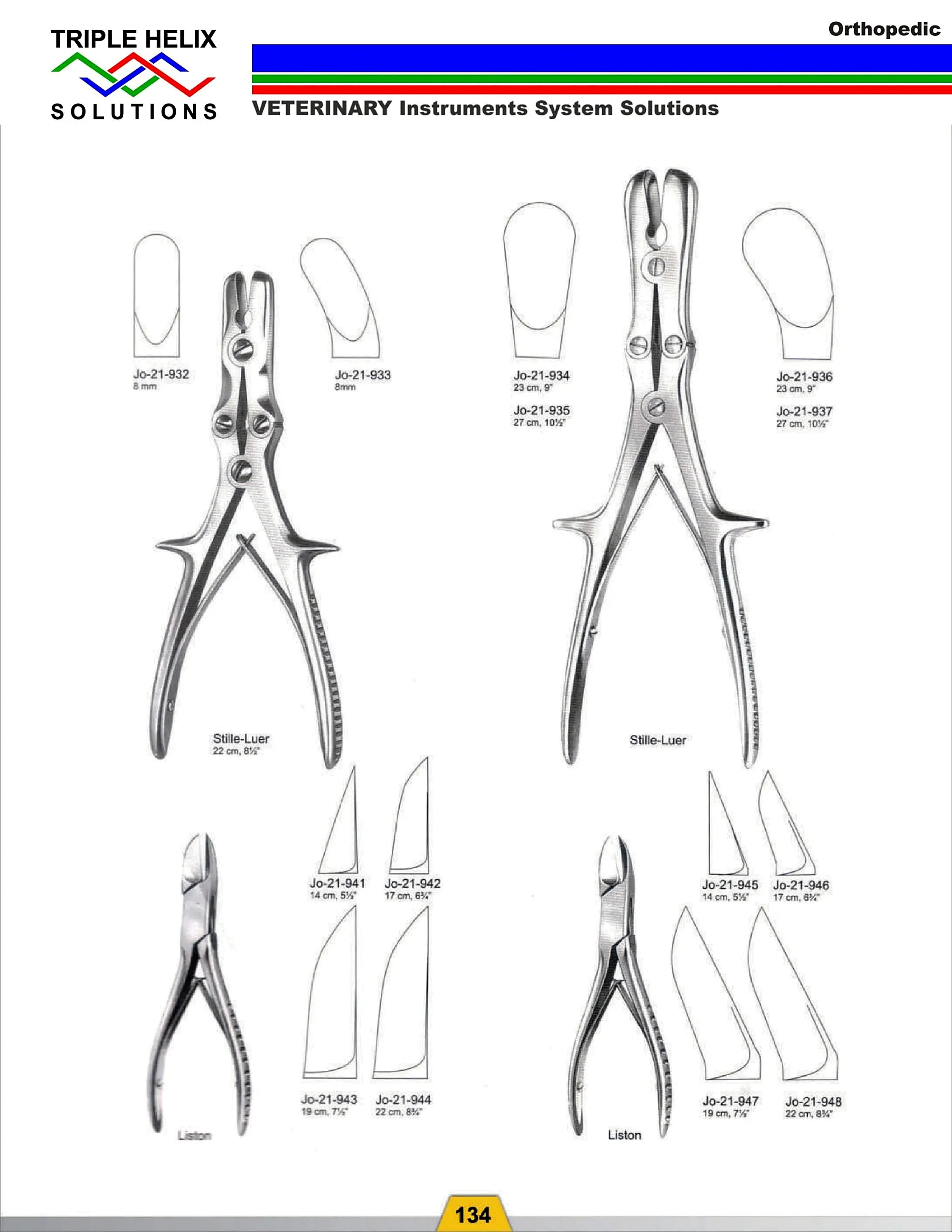 Stille-Luer and Liston Bone Forceps