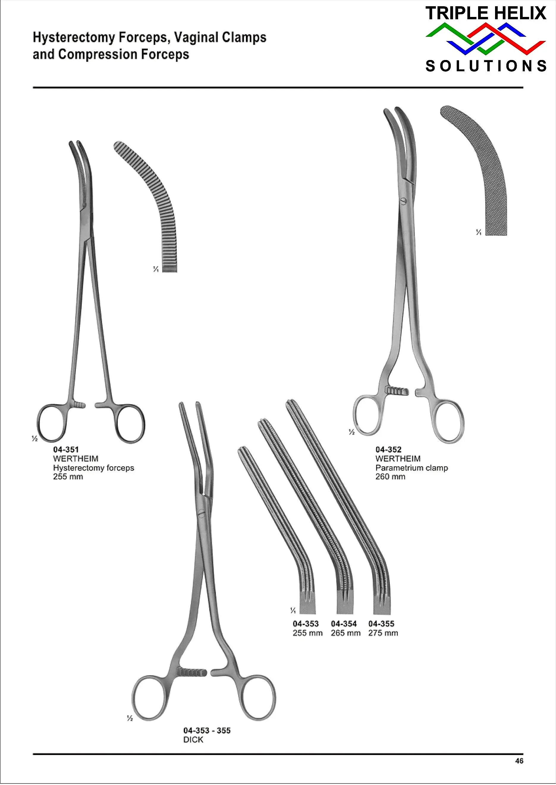 Hysterectomy Forceps, Vaginal Clamps — page 46
