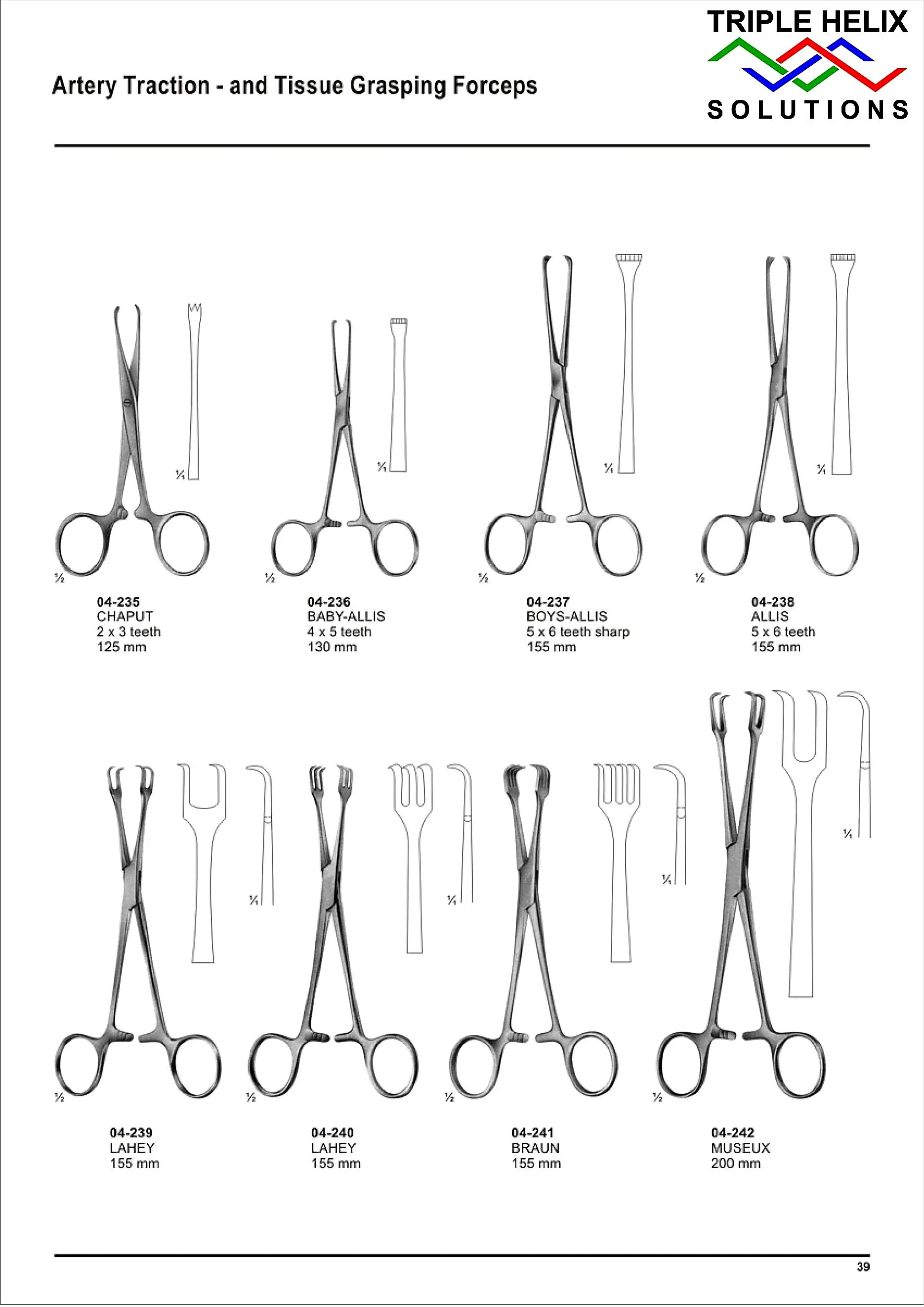 Artery Traction and Tissue-Grasping Forceps — page 39