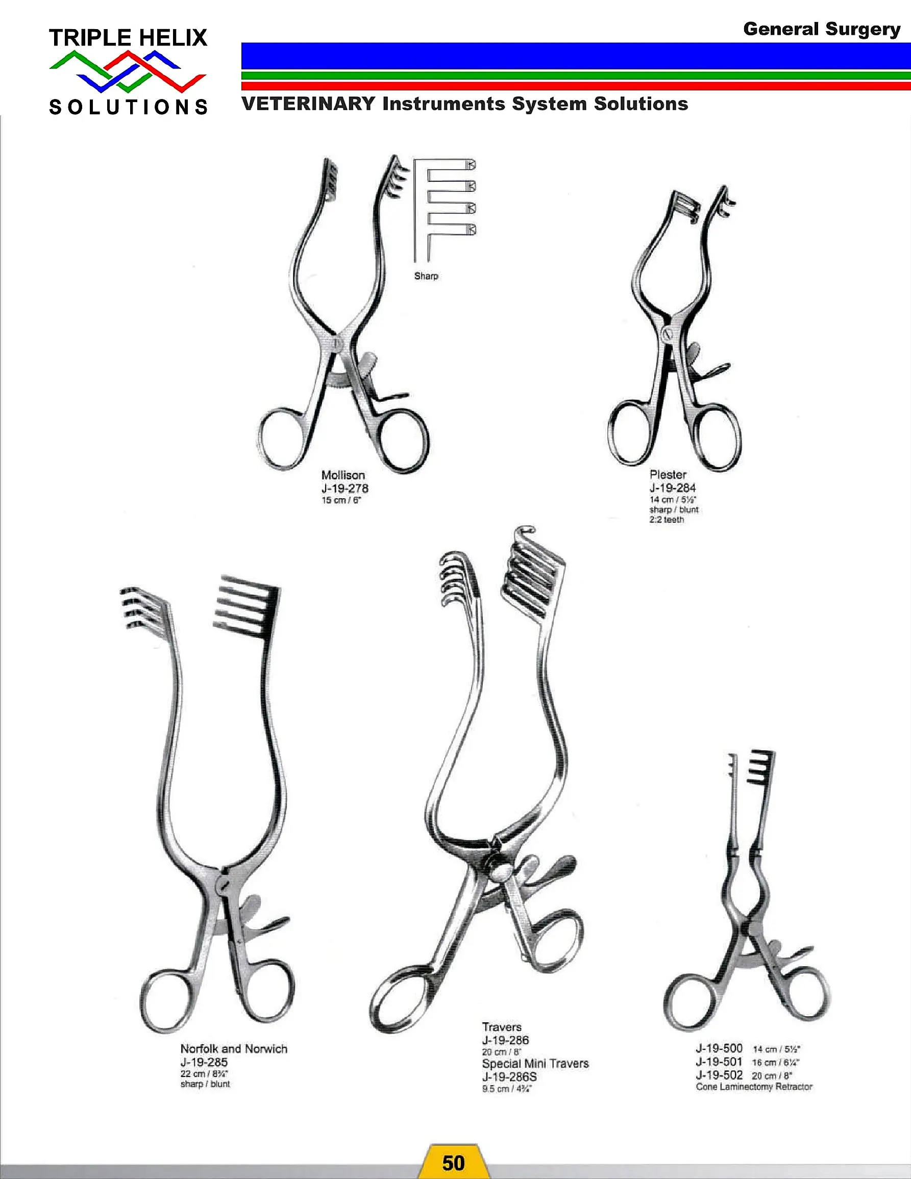 Mollison, Plester and Travers Retractors