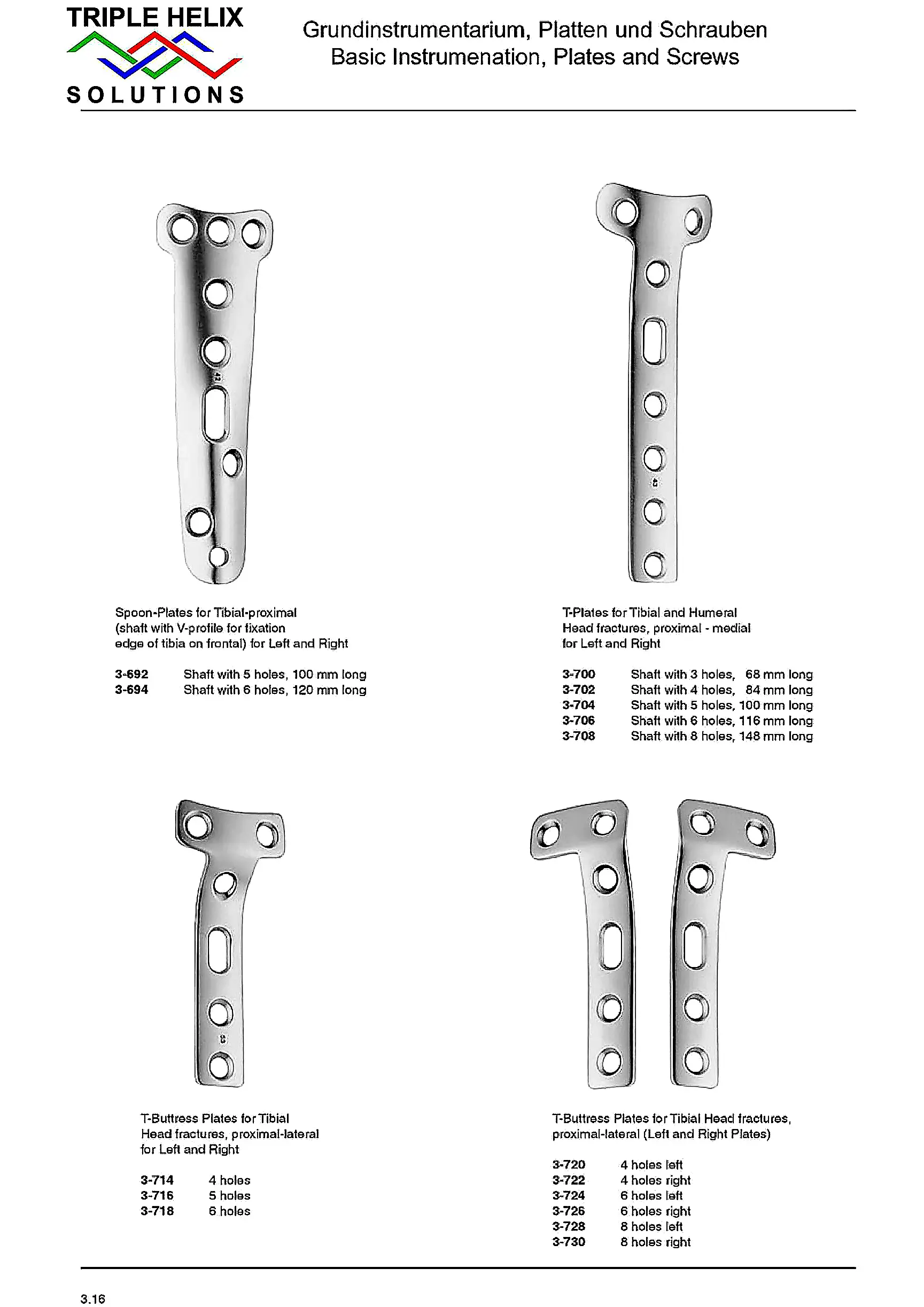 Spoon Plates and T-Plates
