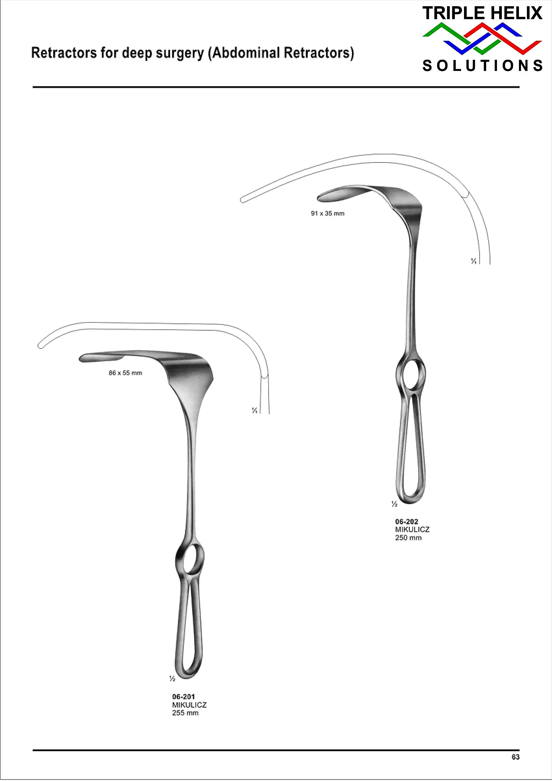 Retractors for Deep Surgery (Abdominal Retractors) — page 63