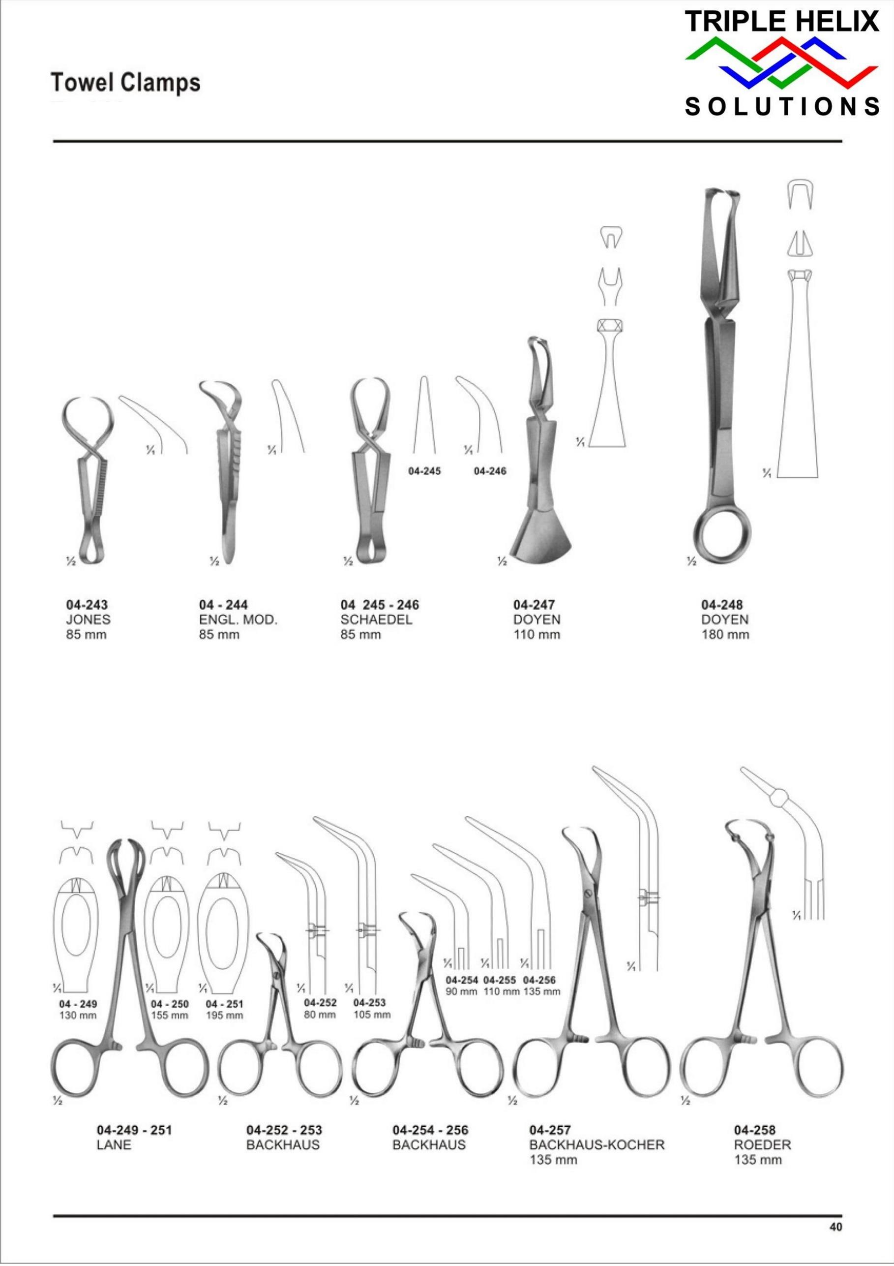Towel Clamps — page 40