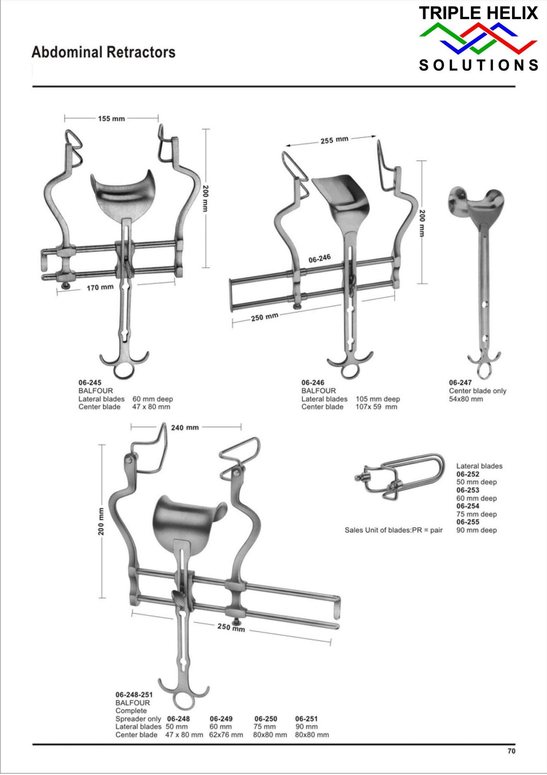 Abdominal Retractors — page 70