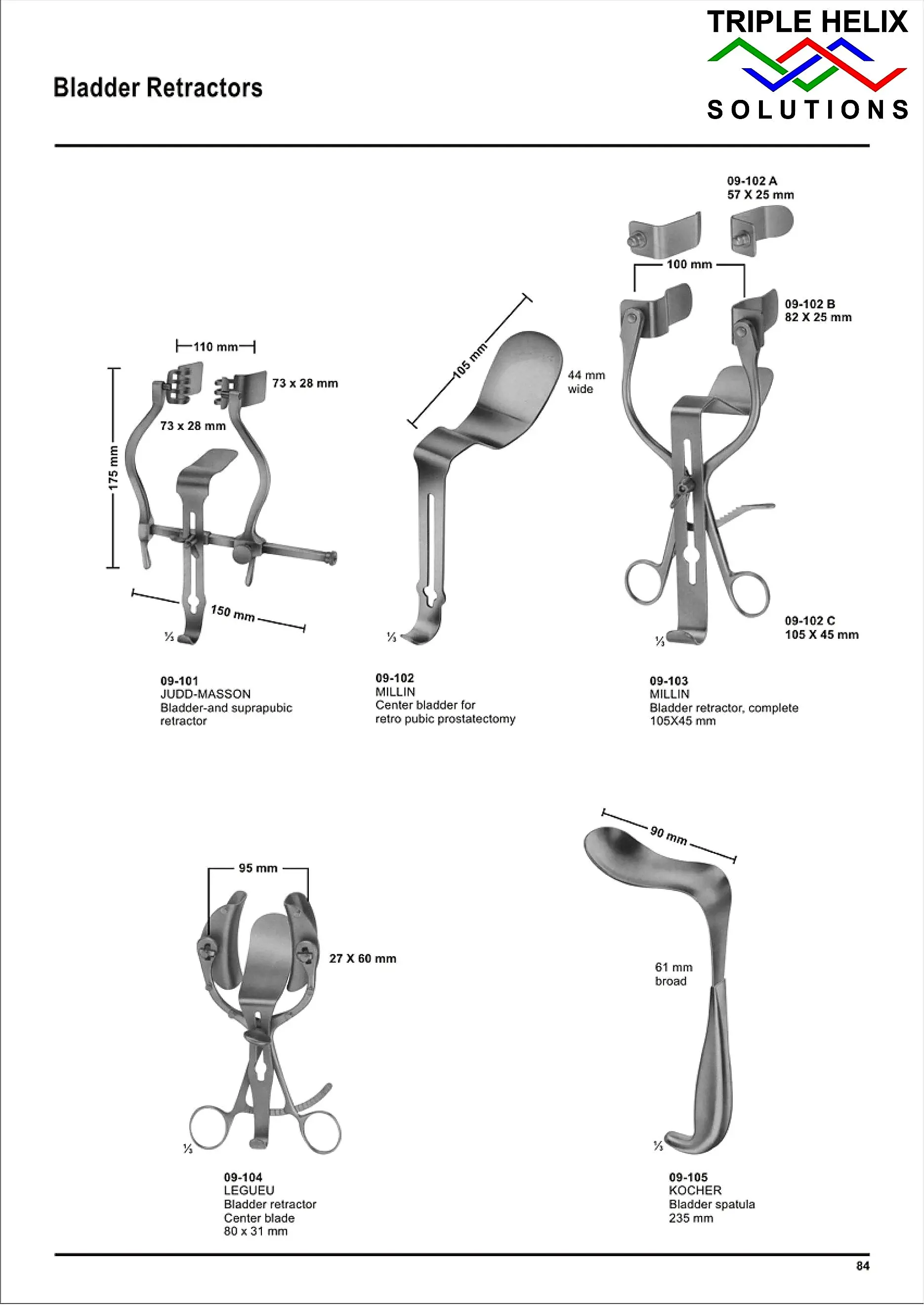 Bladder Retractors — page 84