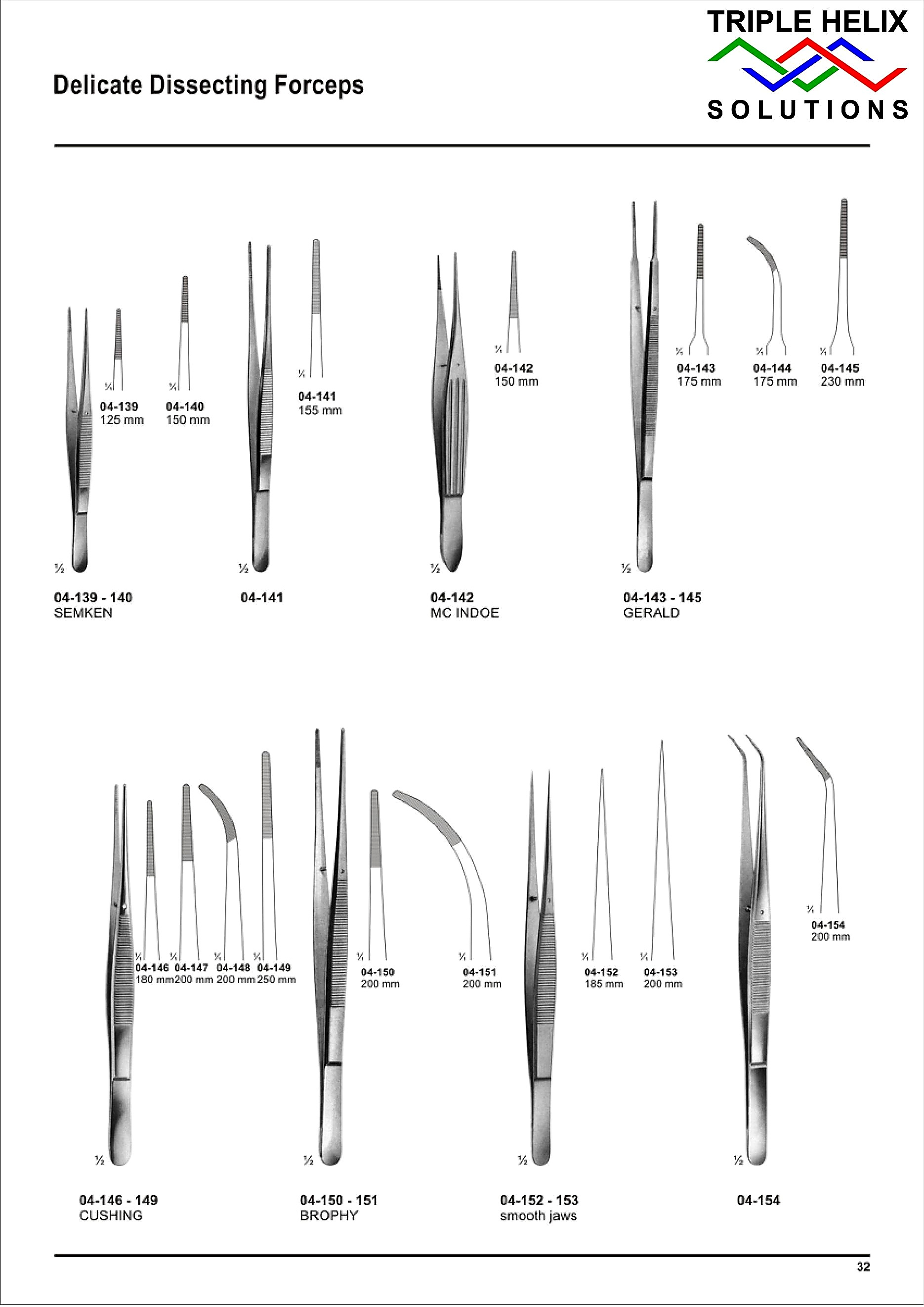 Delicate Dissecting Forceps — page 32