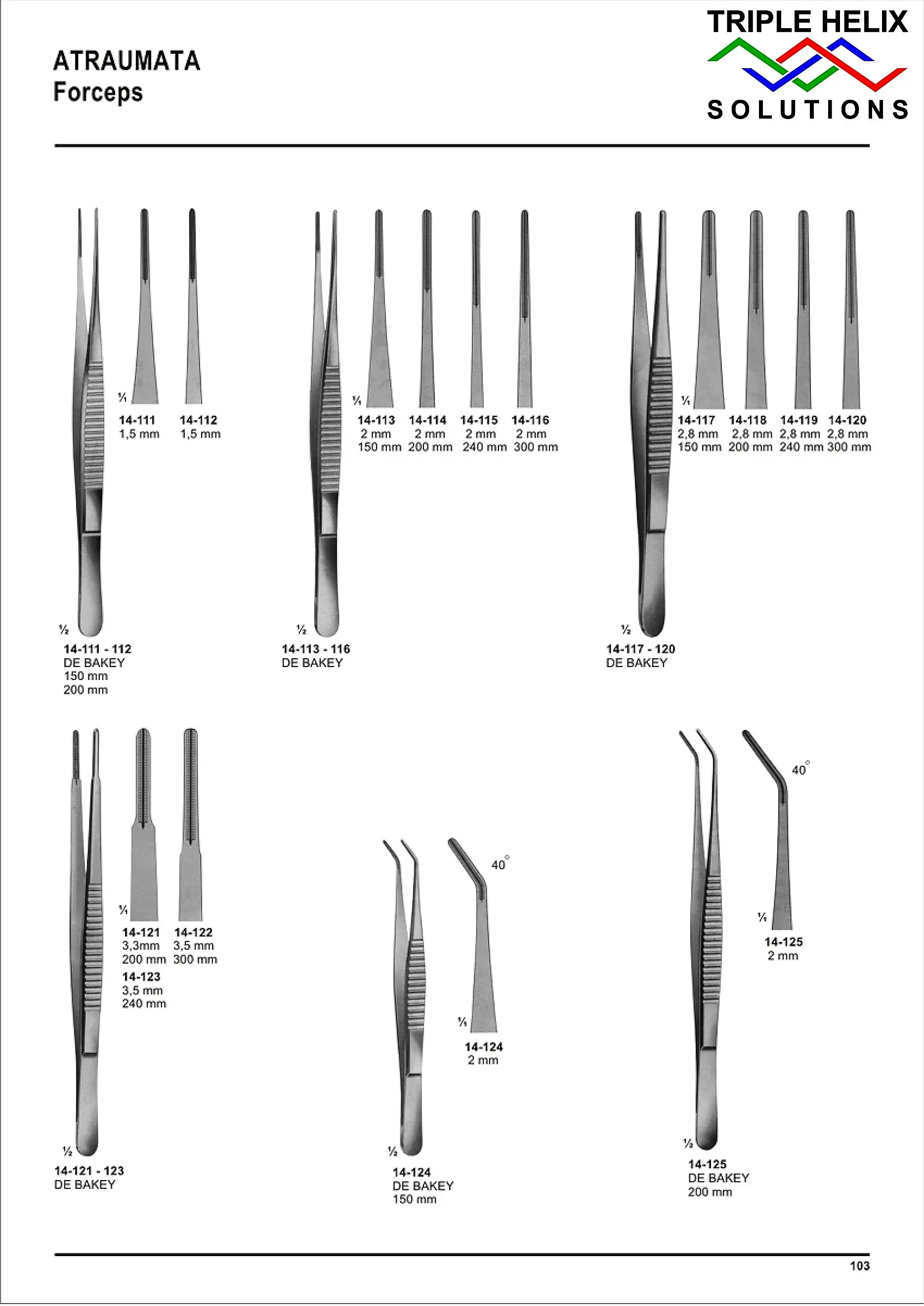 Atraumatic Vascular Instruments — page 103