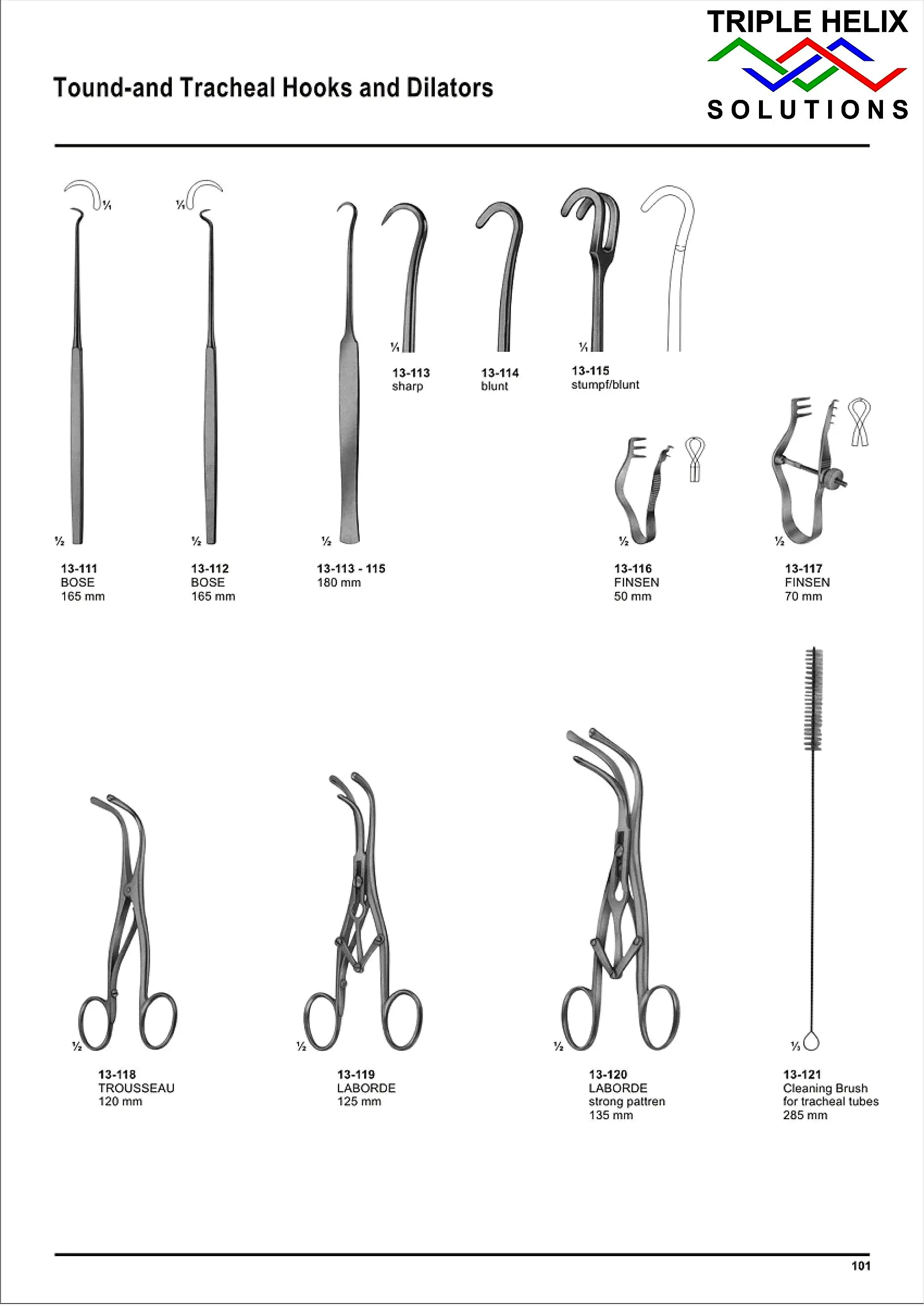 Tonsil and Tracheal Hooks and Dilators — page 101