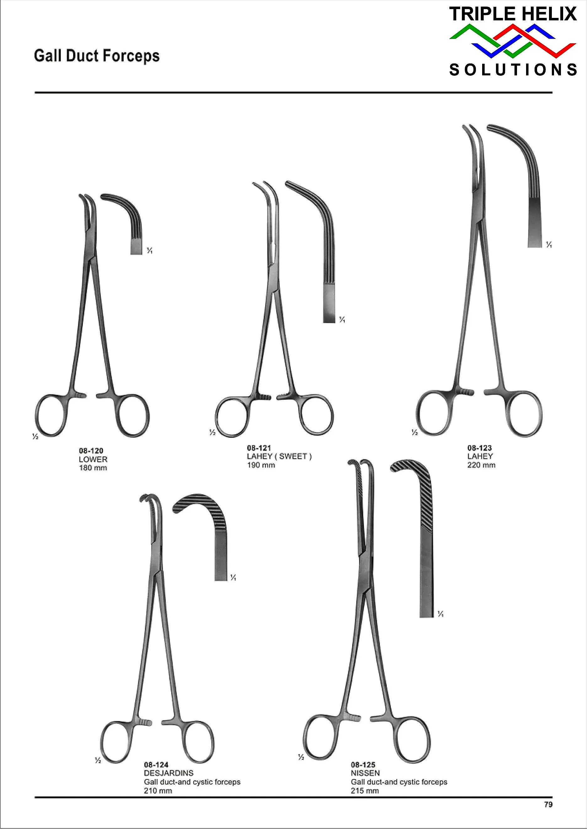 Gall Duct Forceps — page 79