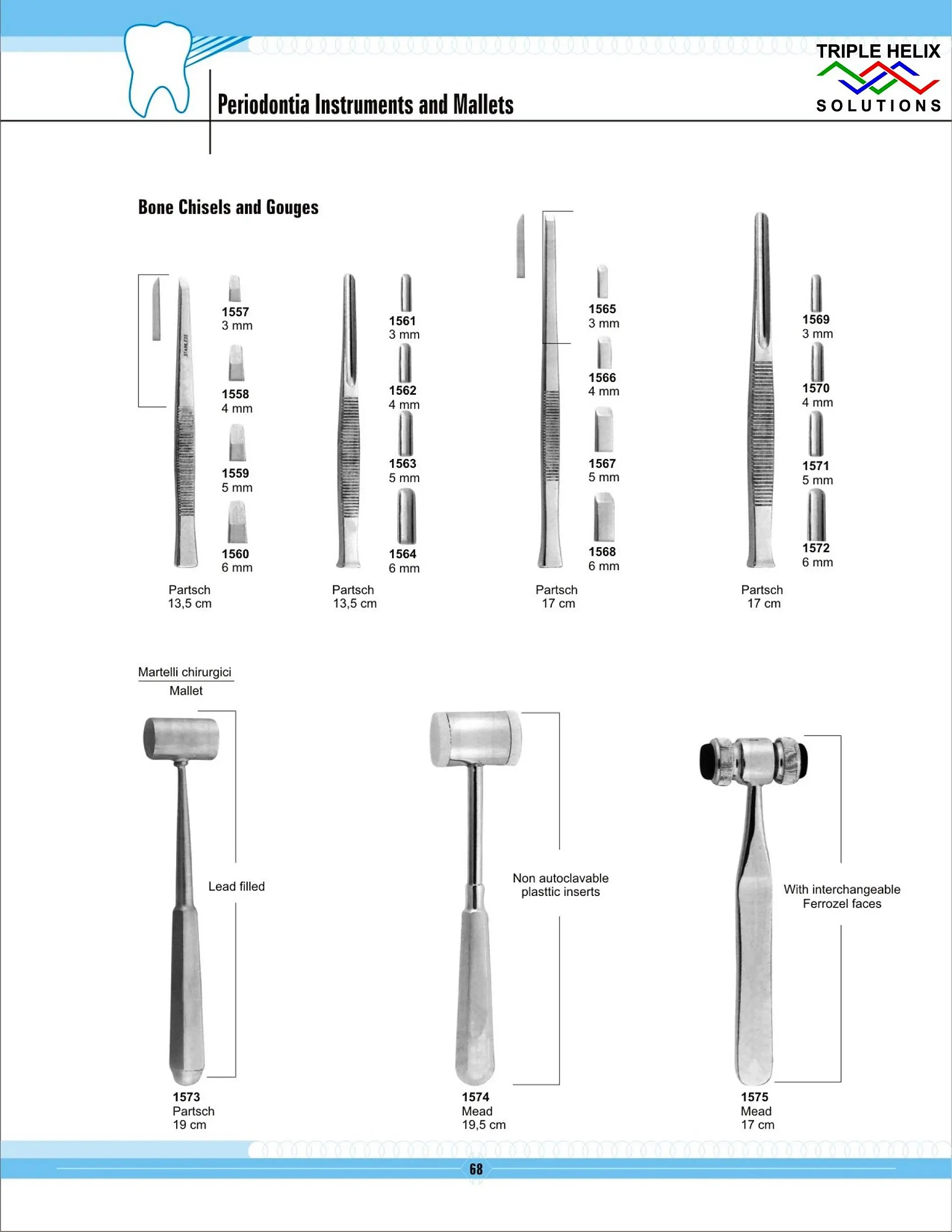 Periodontia Instruments and Mallets — page 68