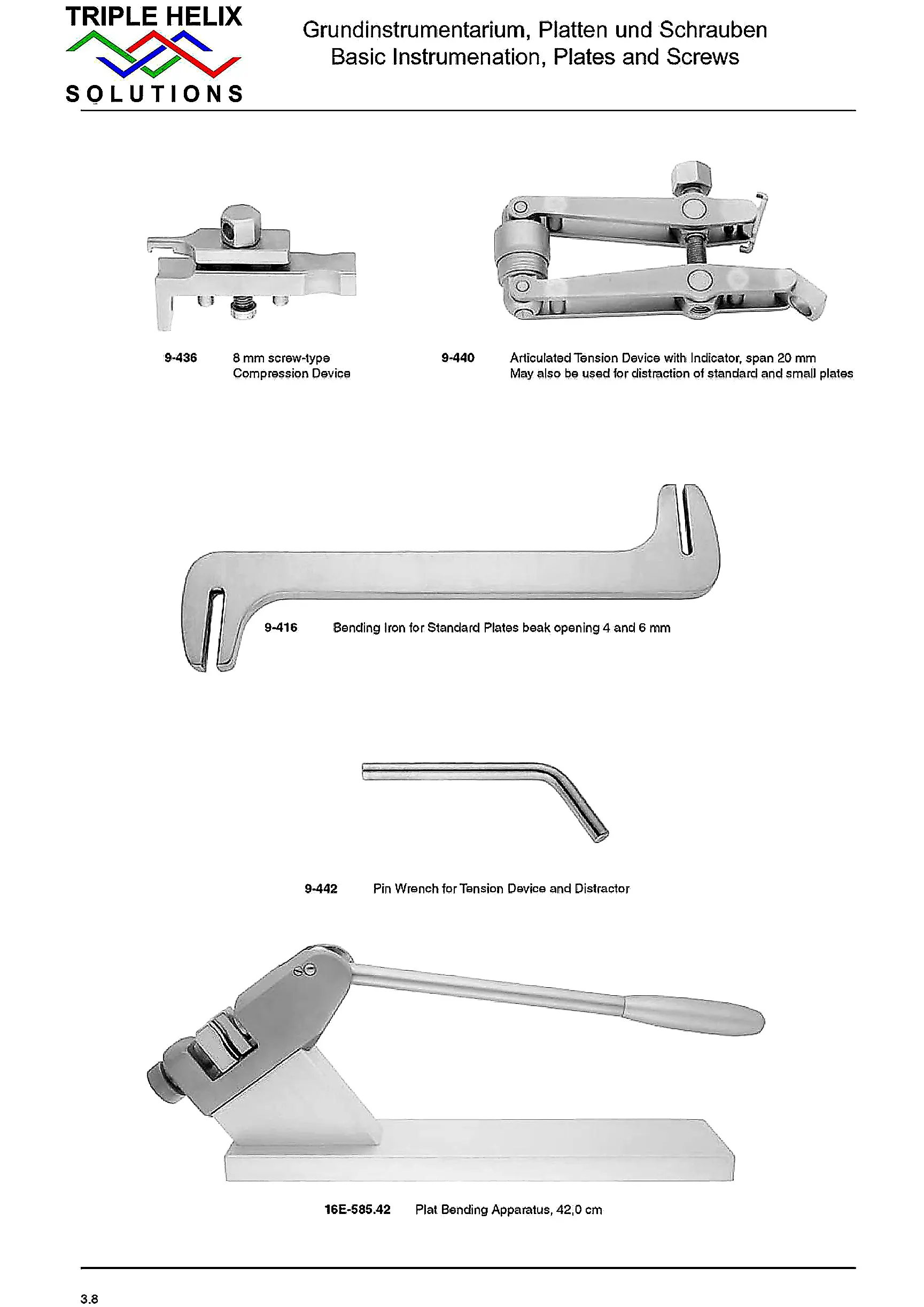 Compression, Tension and Plate Bending Instruments