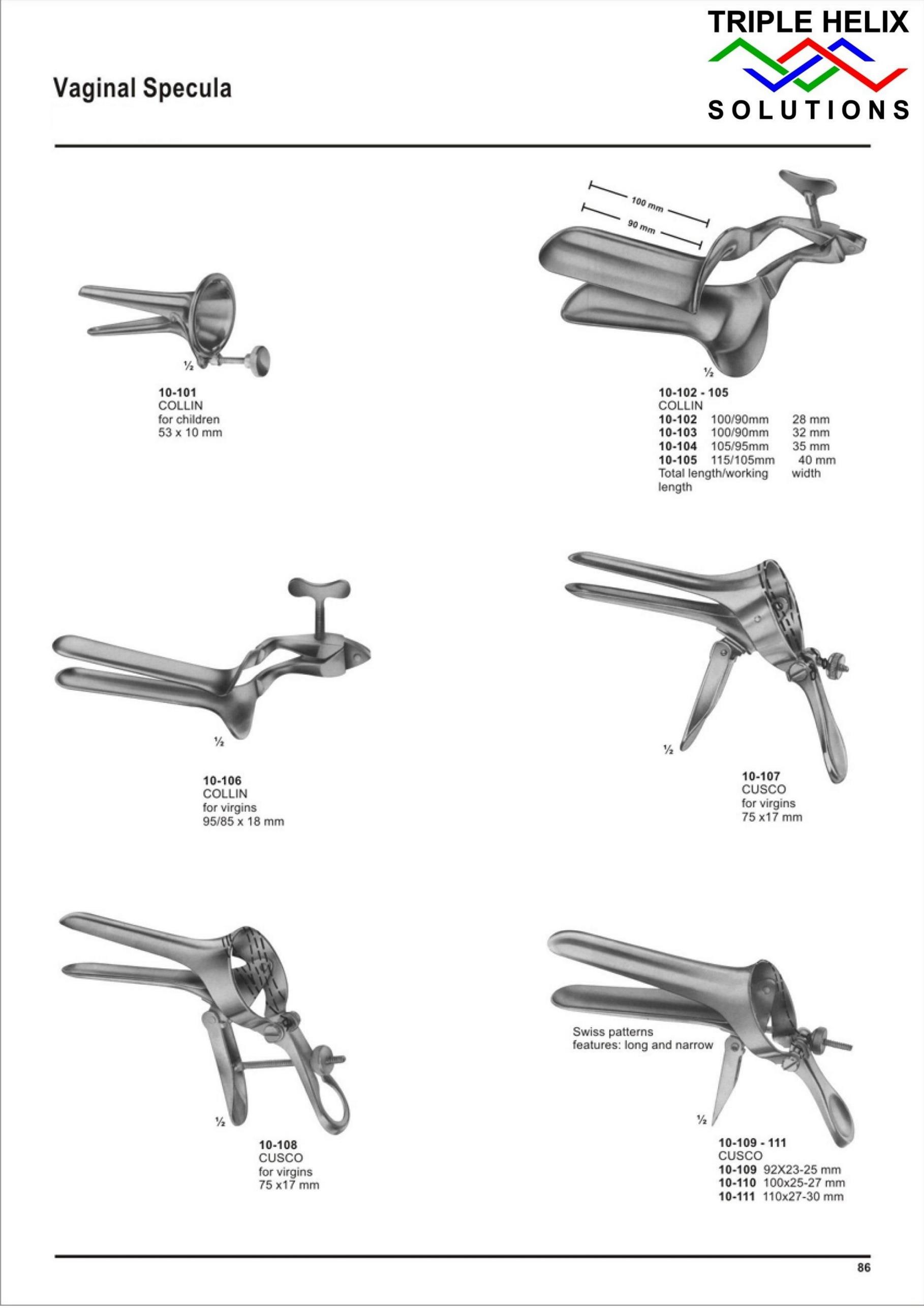 Vaginal Specula and Uterine Dilators