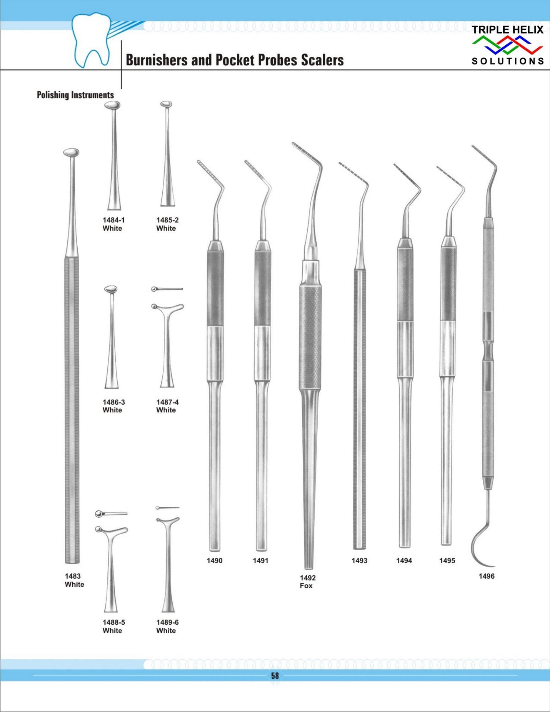 Burnishers and Pocket Probes Scalers — page 58