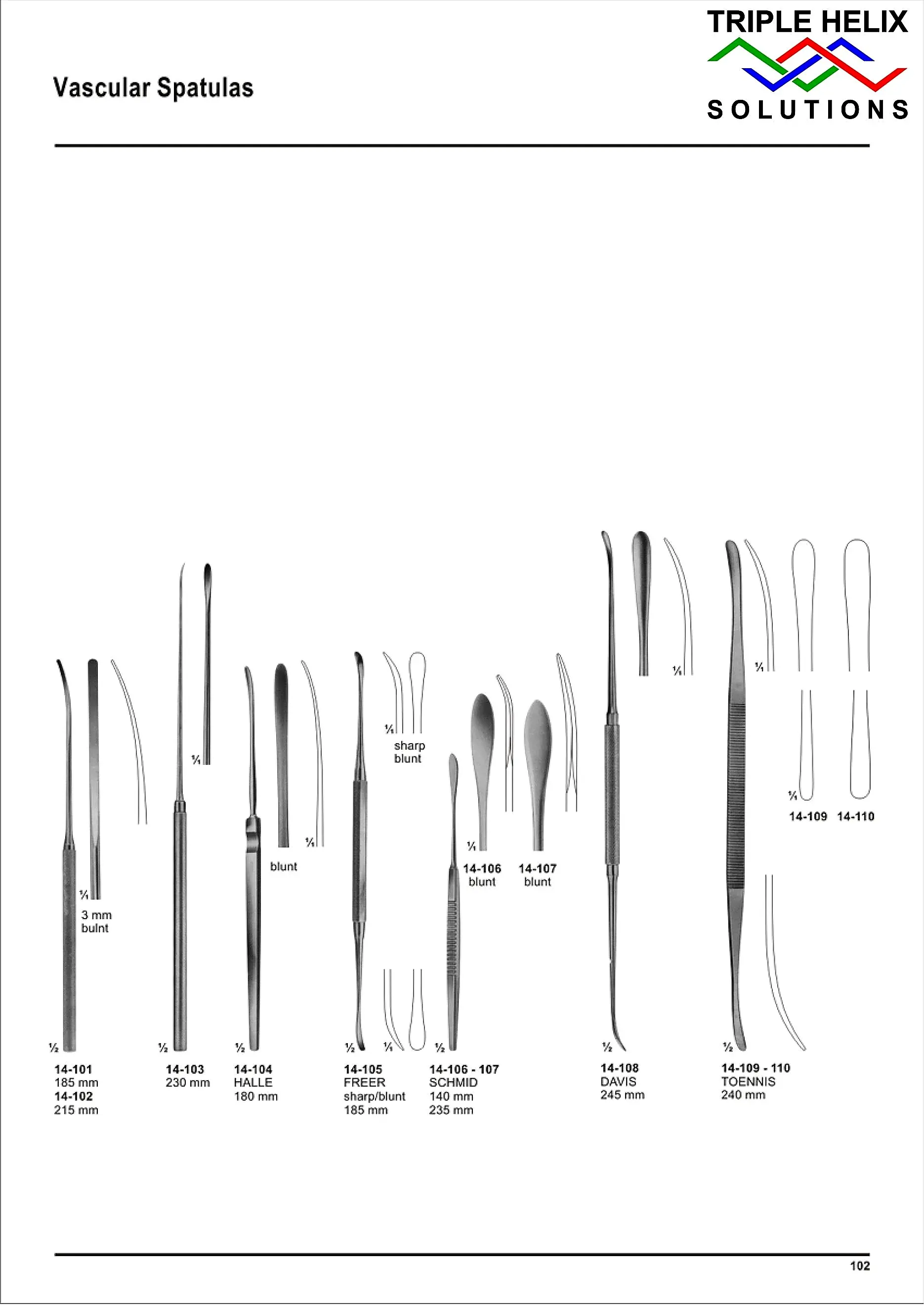 Vascular Spatulas — page 102