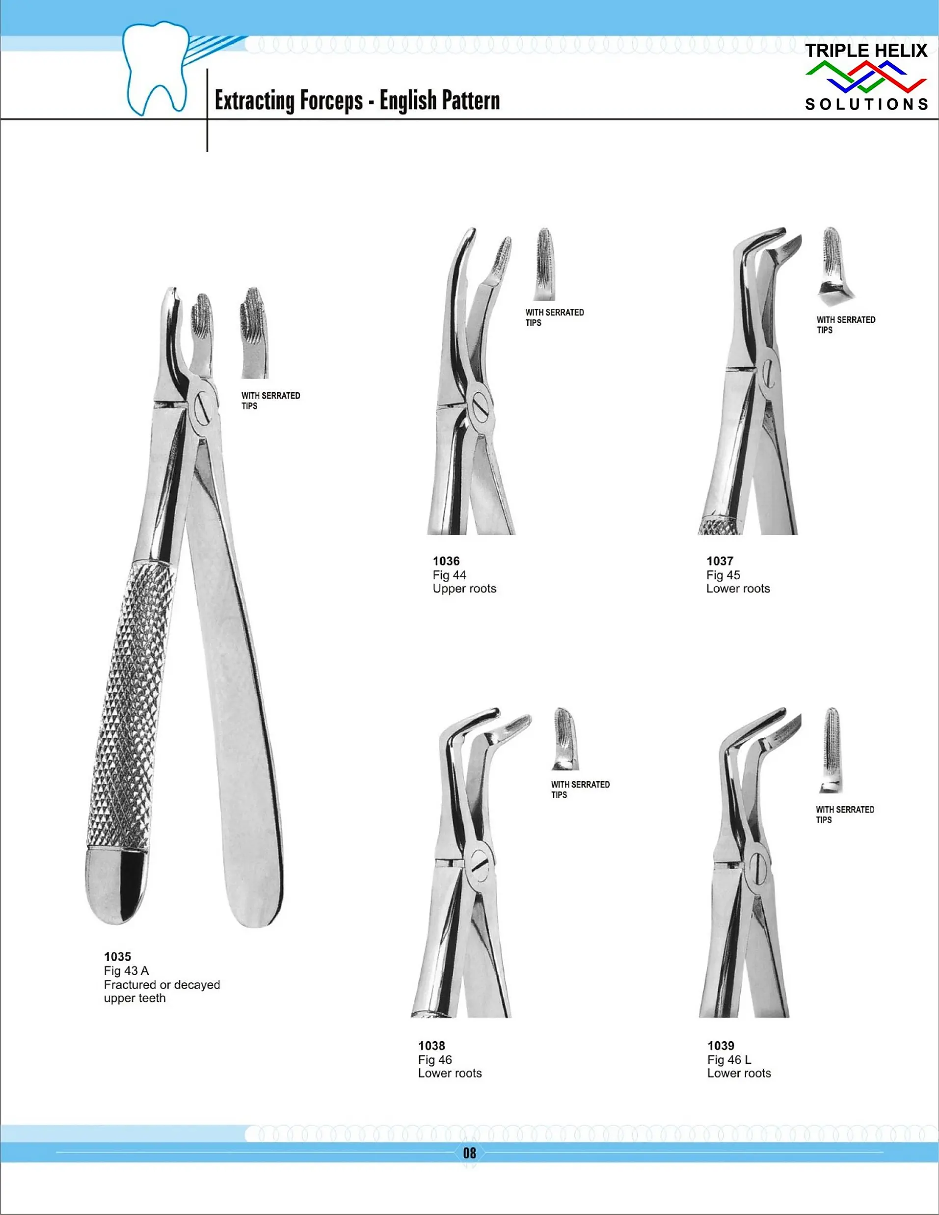 Extraction Forceps — English Pattern — page 8