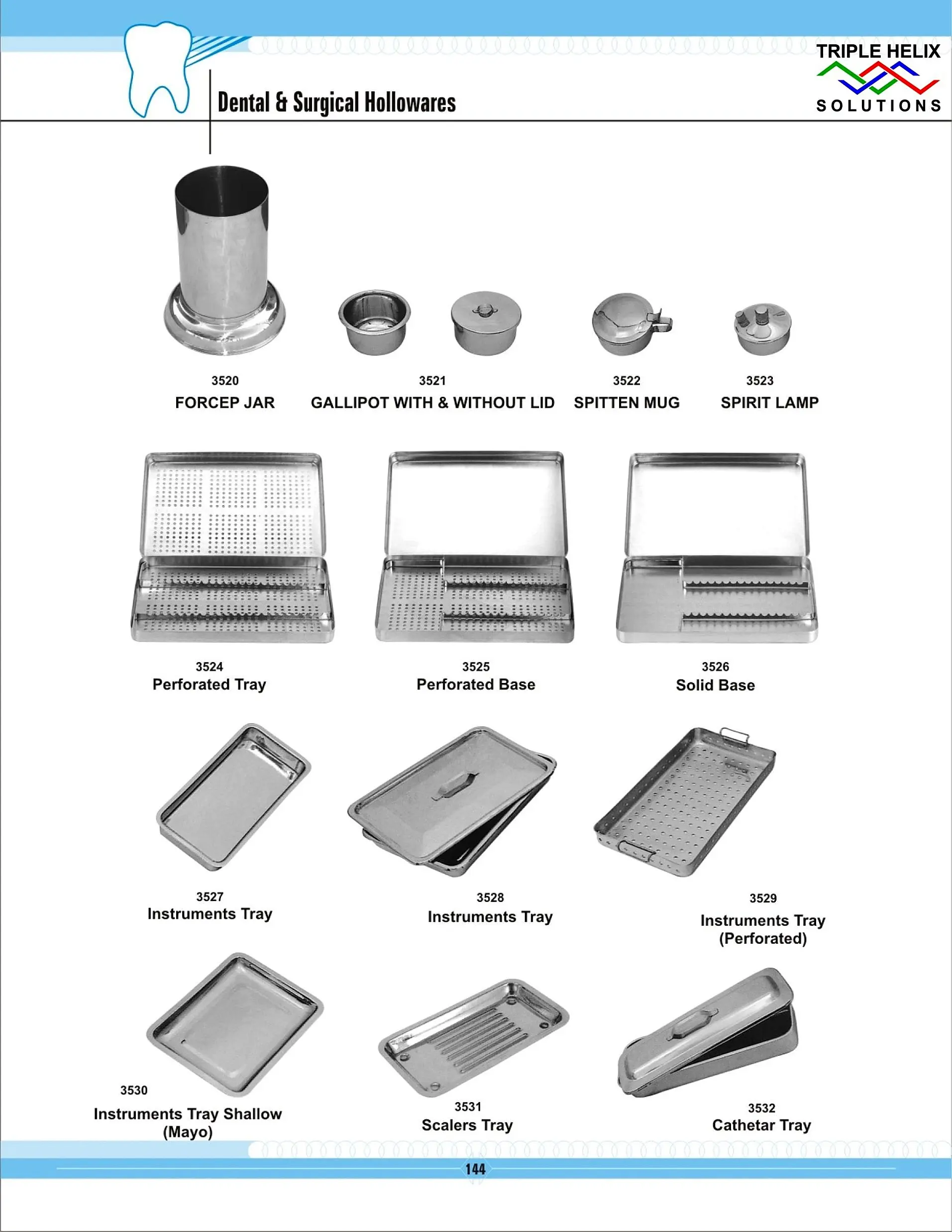 Dental and Surgical Holloware — page 144
