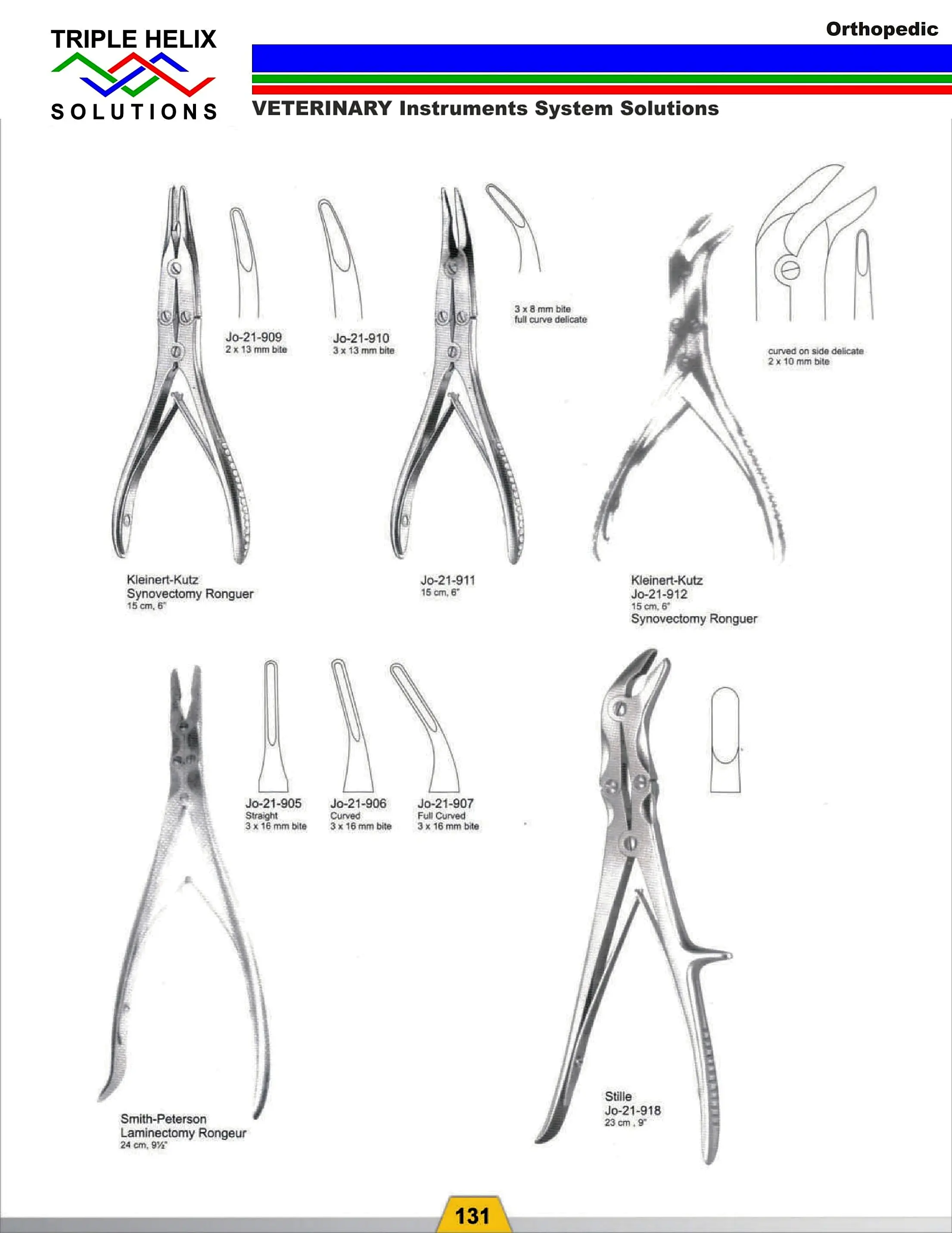 Synovectomy and Laminectomy Rongeurs