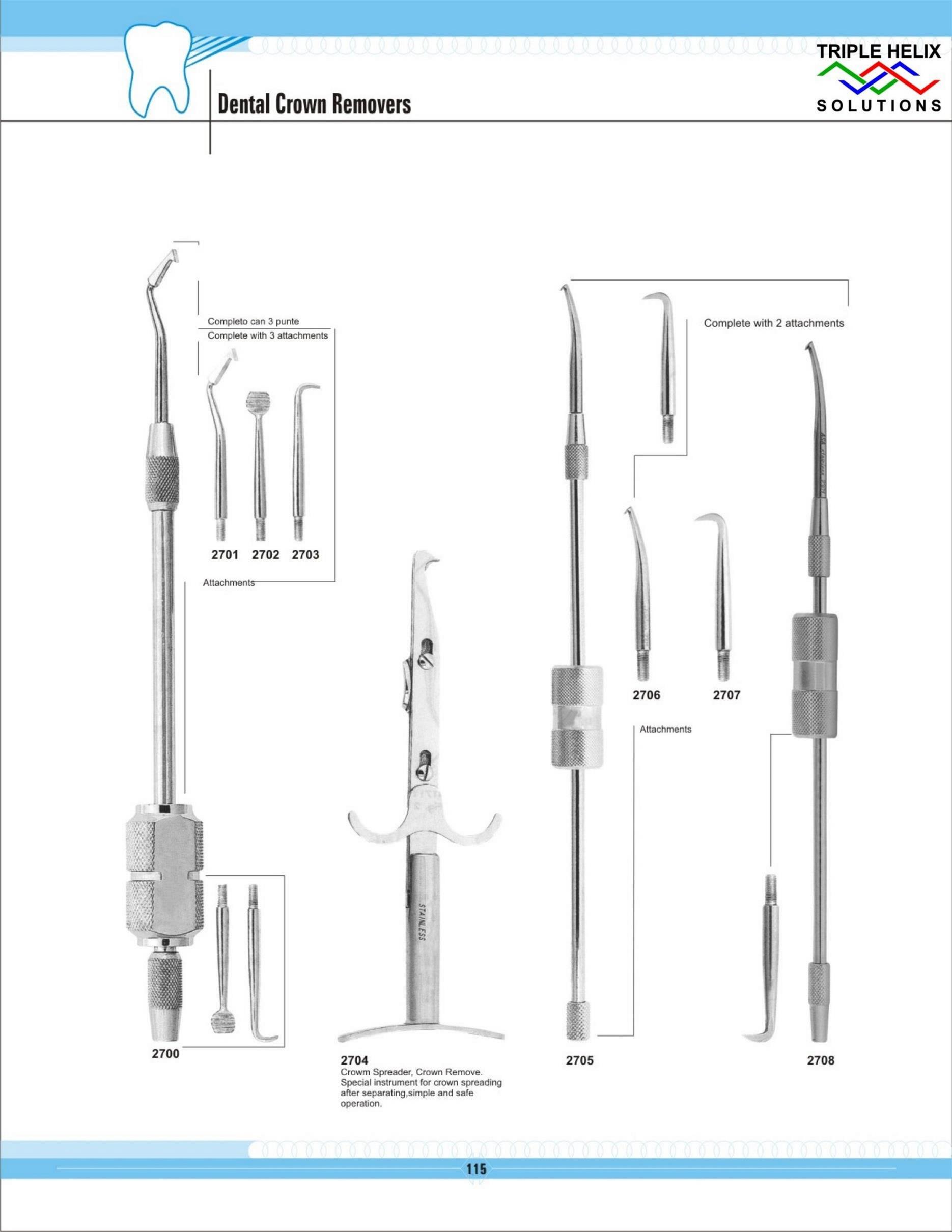 Crown Removers / Scissors / Forceps / Amalgam Guns & Carriers