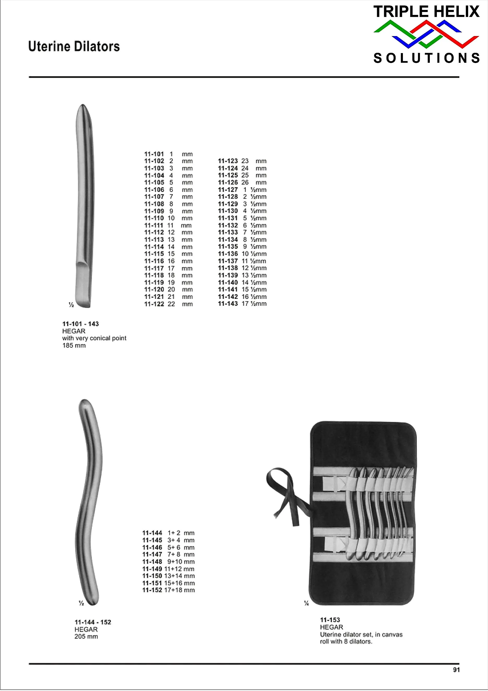 Uterine Dilators — page 91