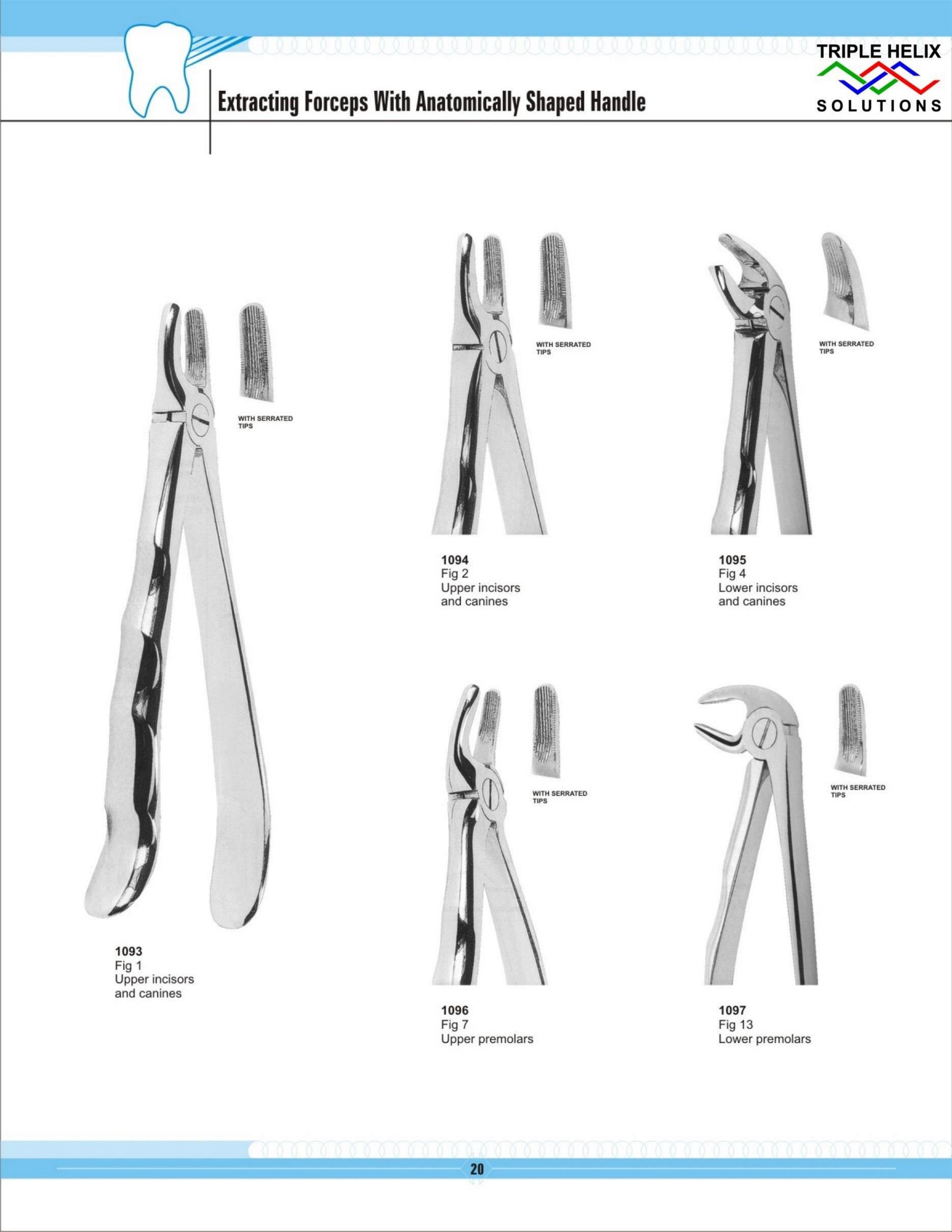 Extracting Forceps With Anatomically Shaped Handle — page 20