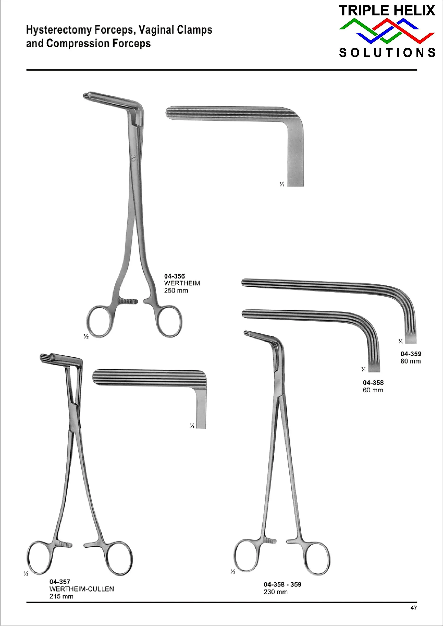 Hysterectomy Forceps, Vaginal Clamps — page 47
