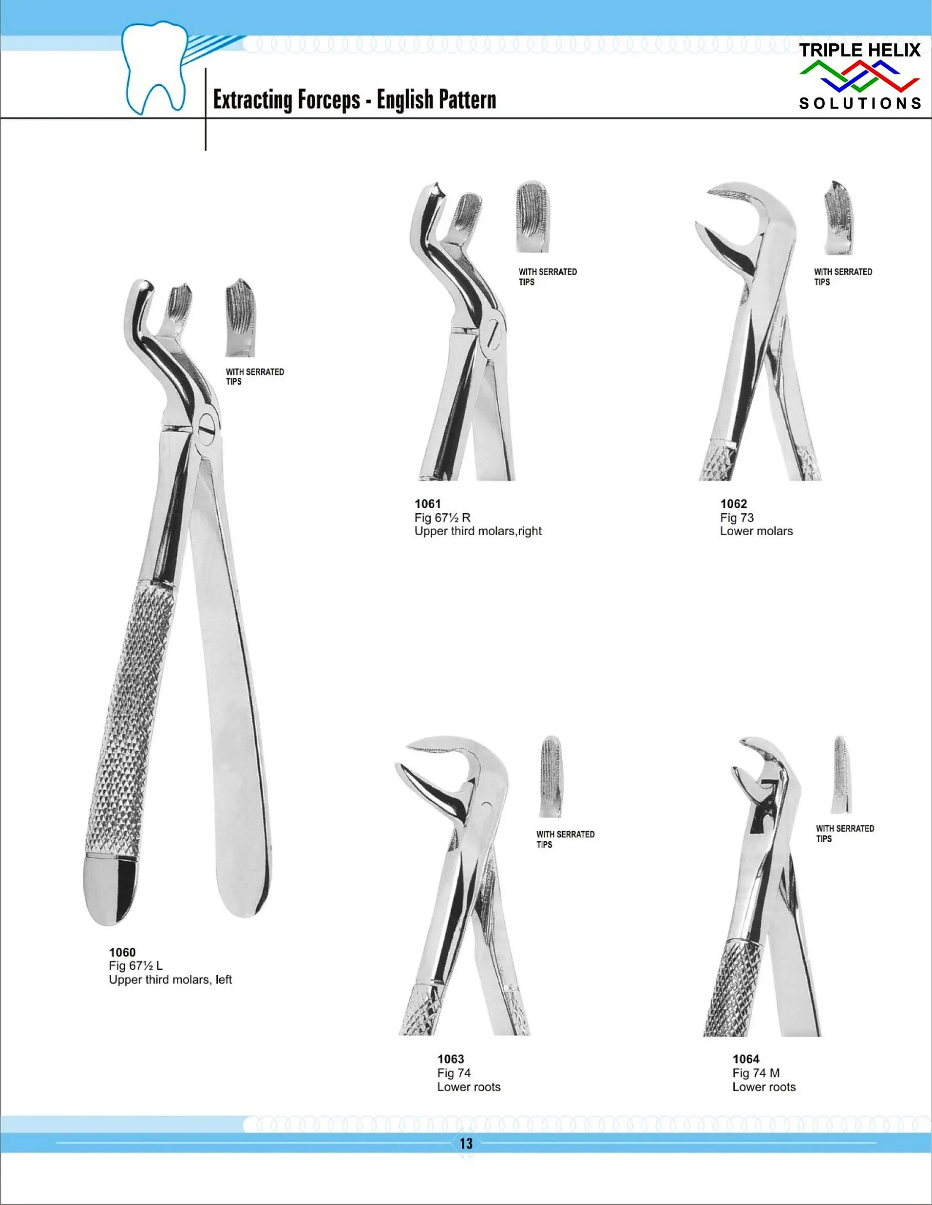 Extraction Forceps — English Pattern — page 13