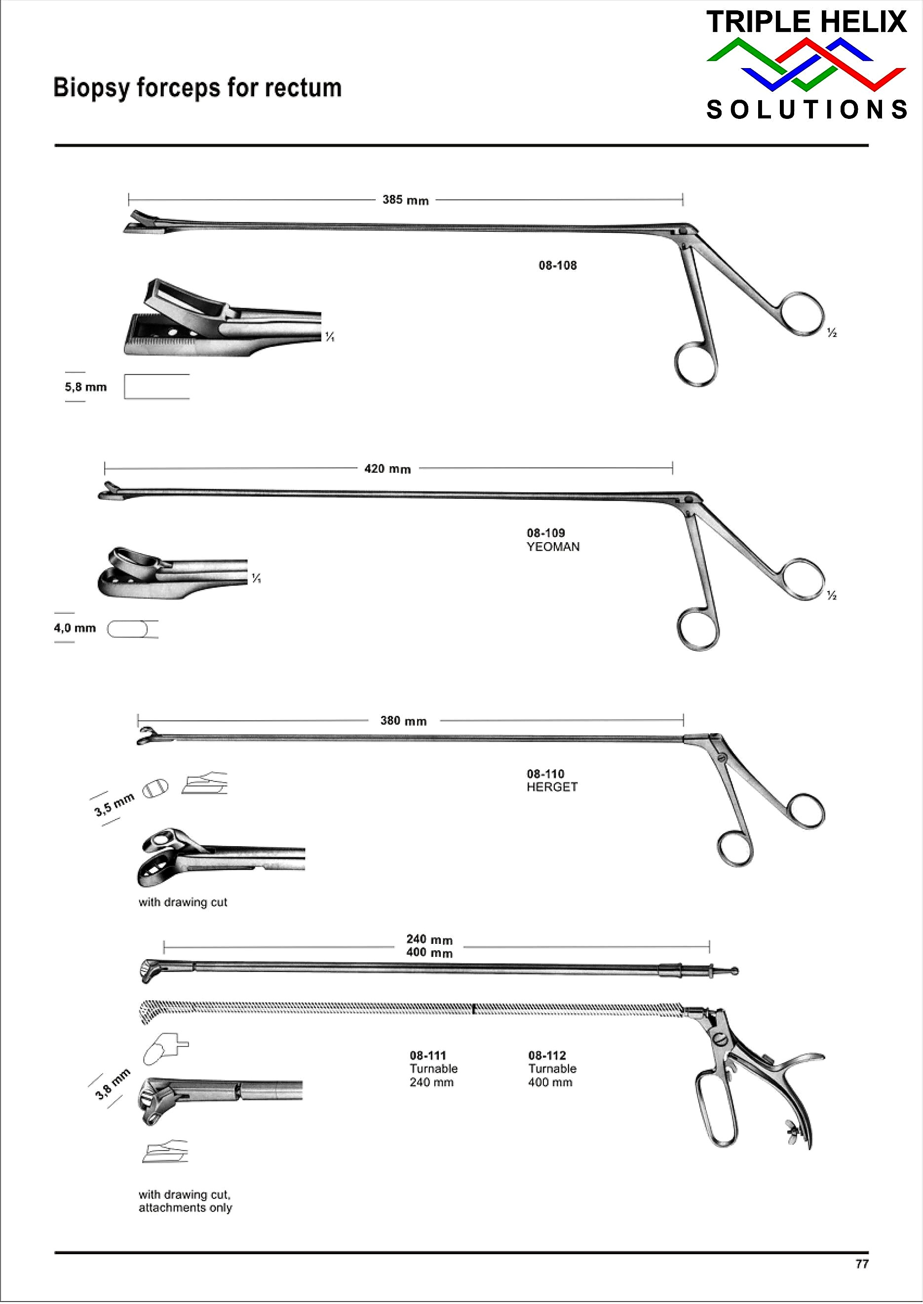 Biopsy Forceps for rectum — page 77