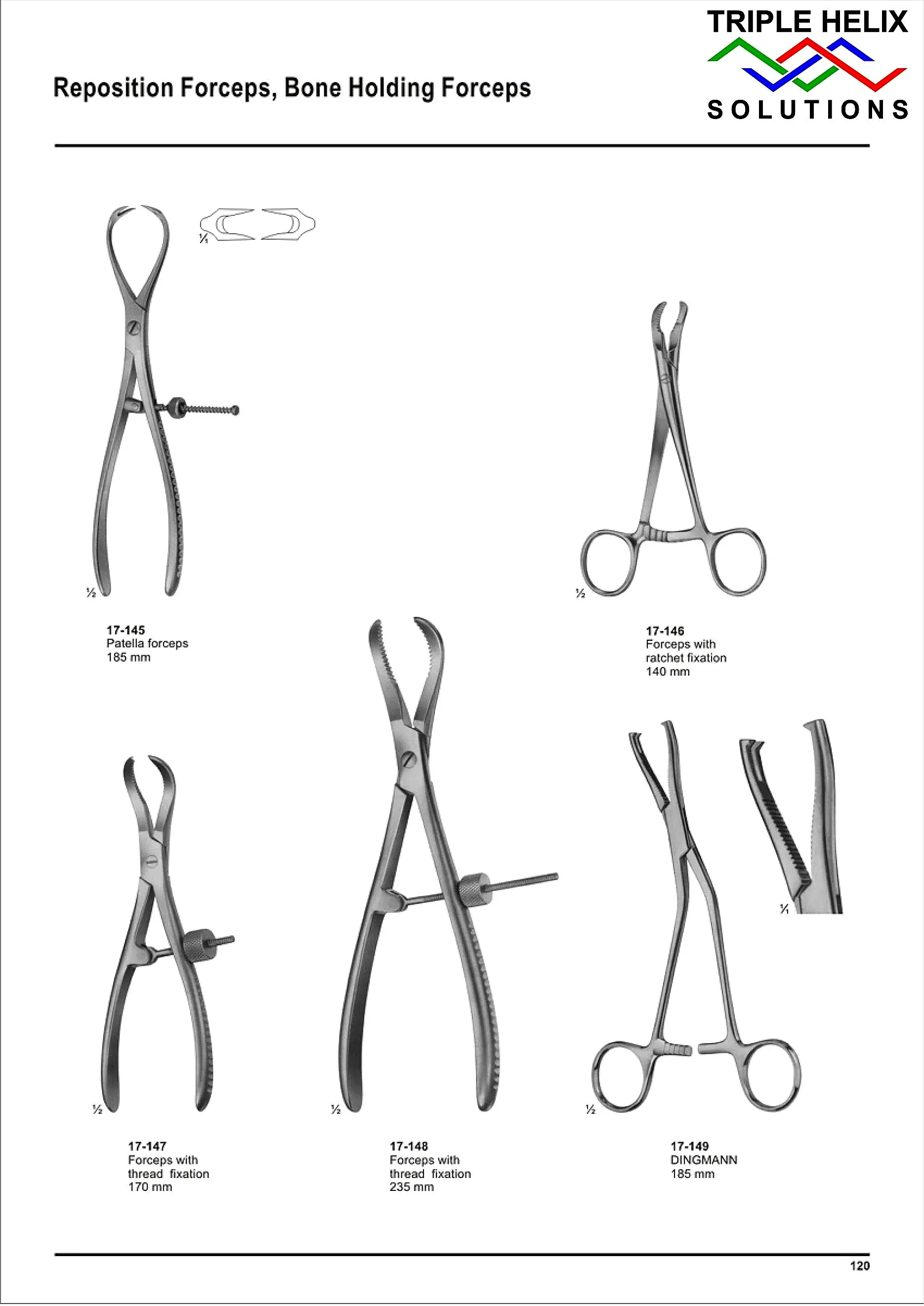 Reposition Forceps, Bone Holding Forceps — page 120