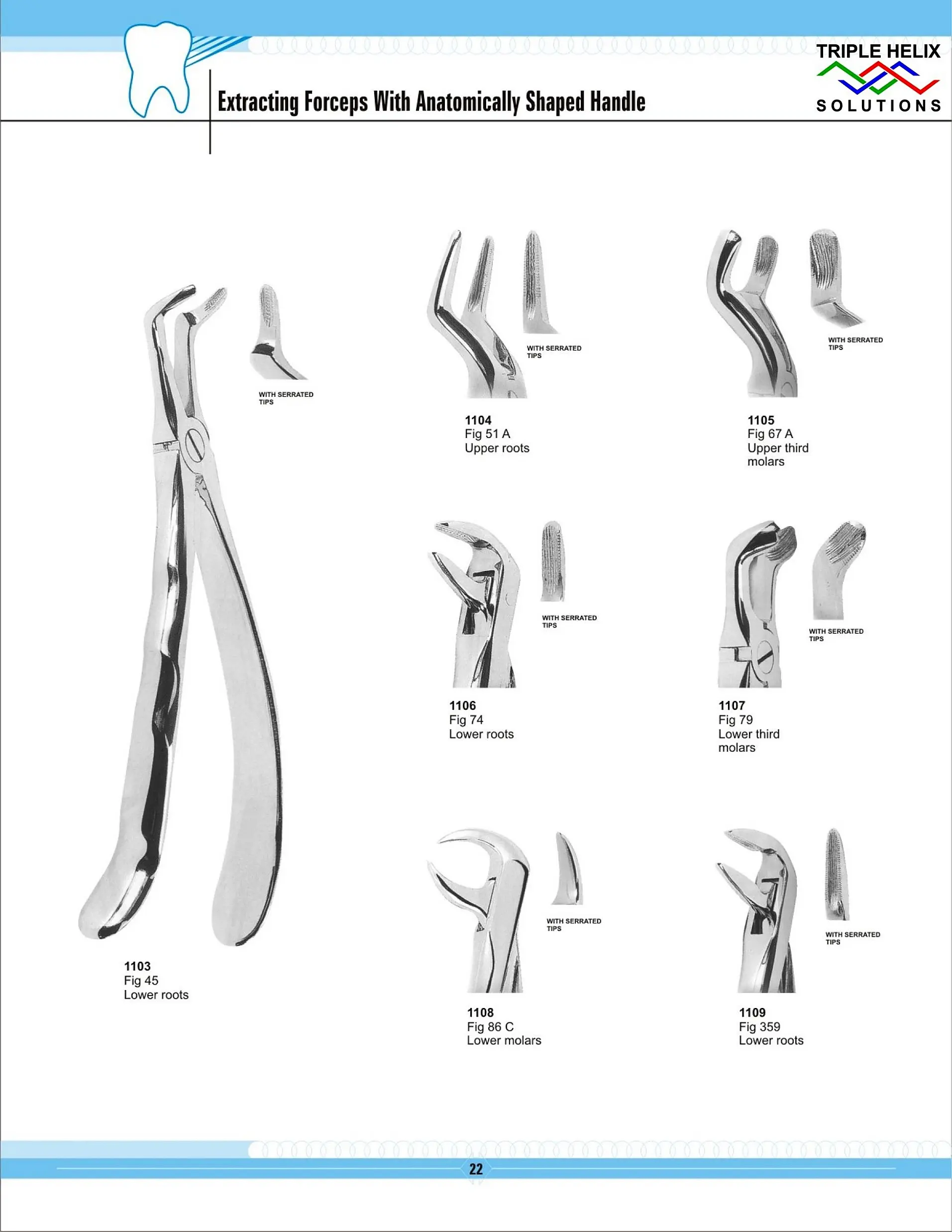 Extraction Forceps with Anatomically Shaped Handles — page 22