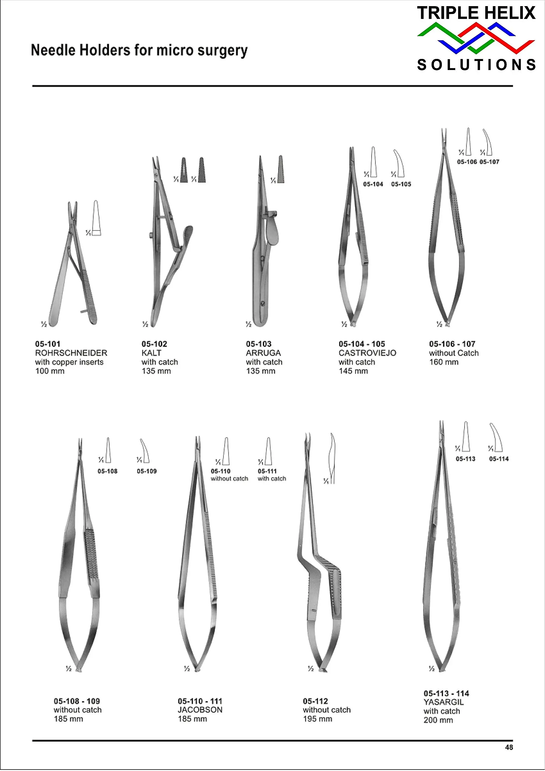Needle Holders for micro surgery — page 48