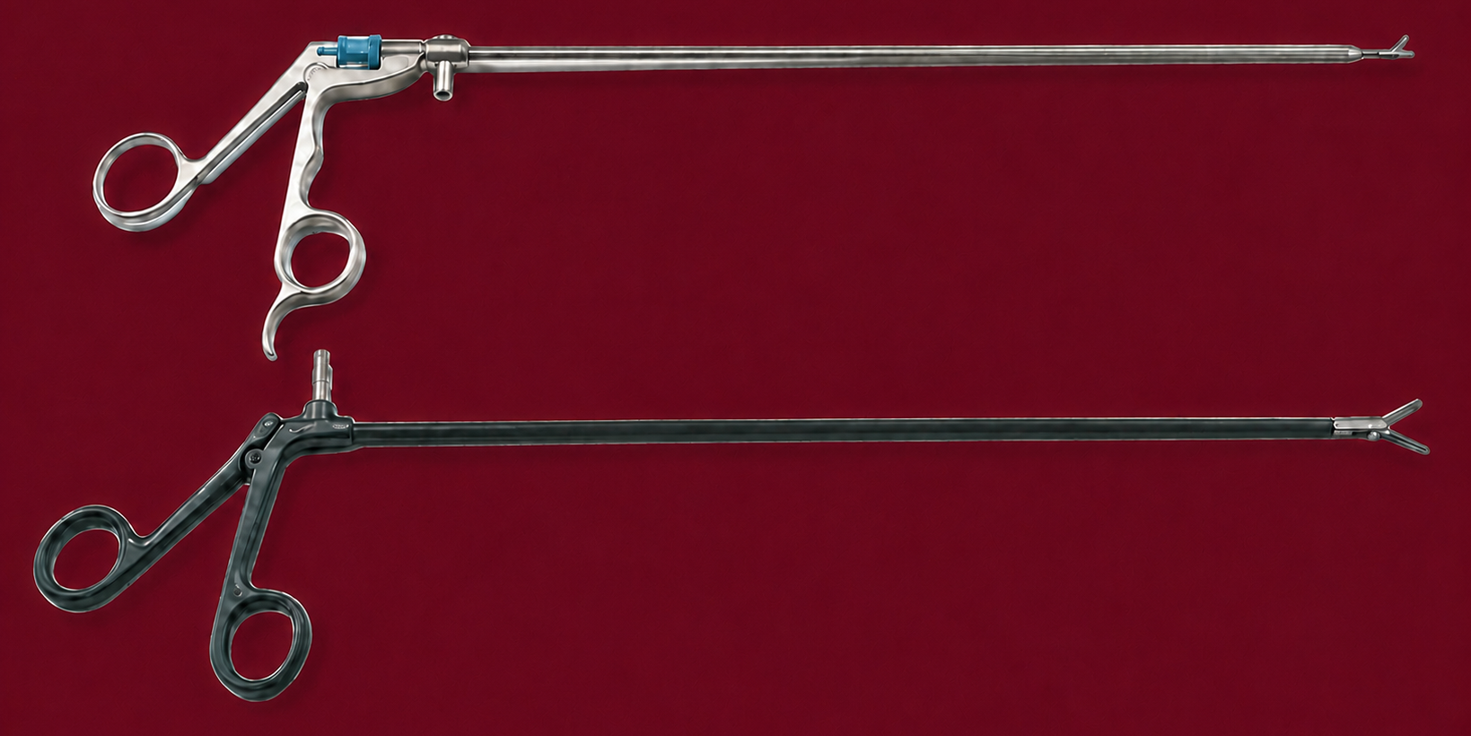 Custom instrument development equipment presented on the Triple Helix Solutions maroon background