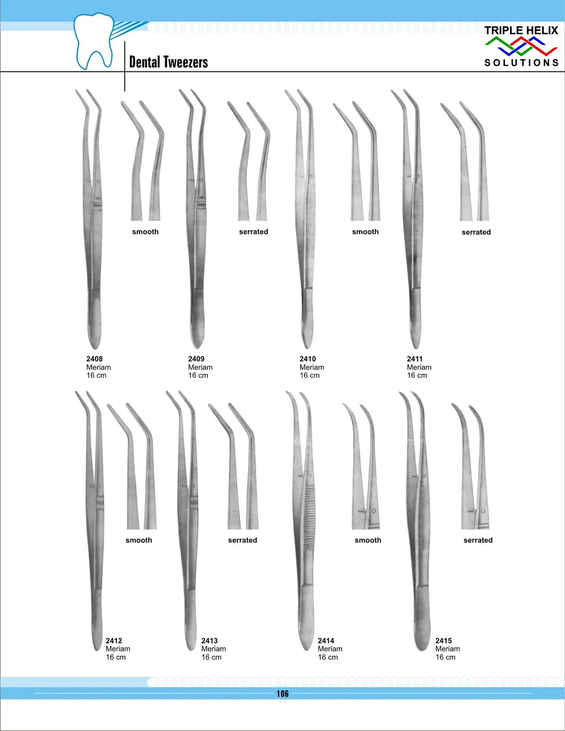Dental Tweezers — page 106