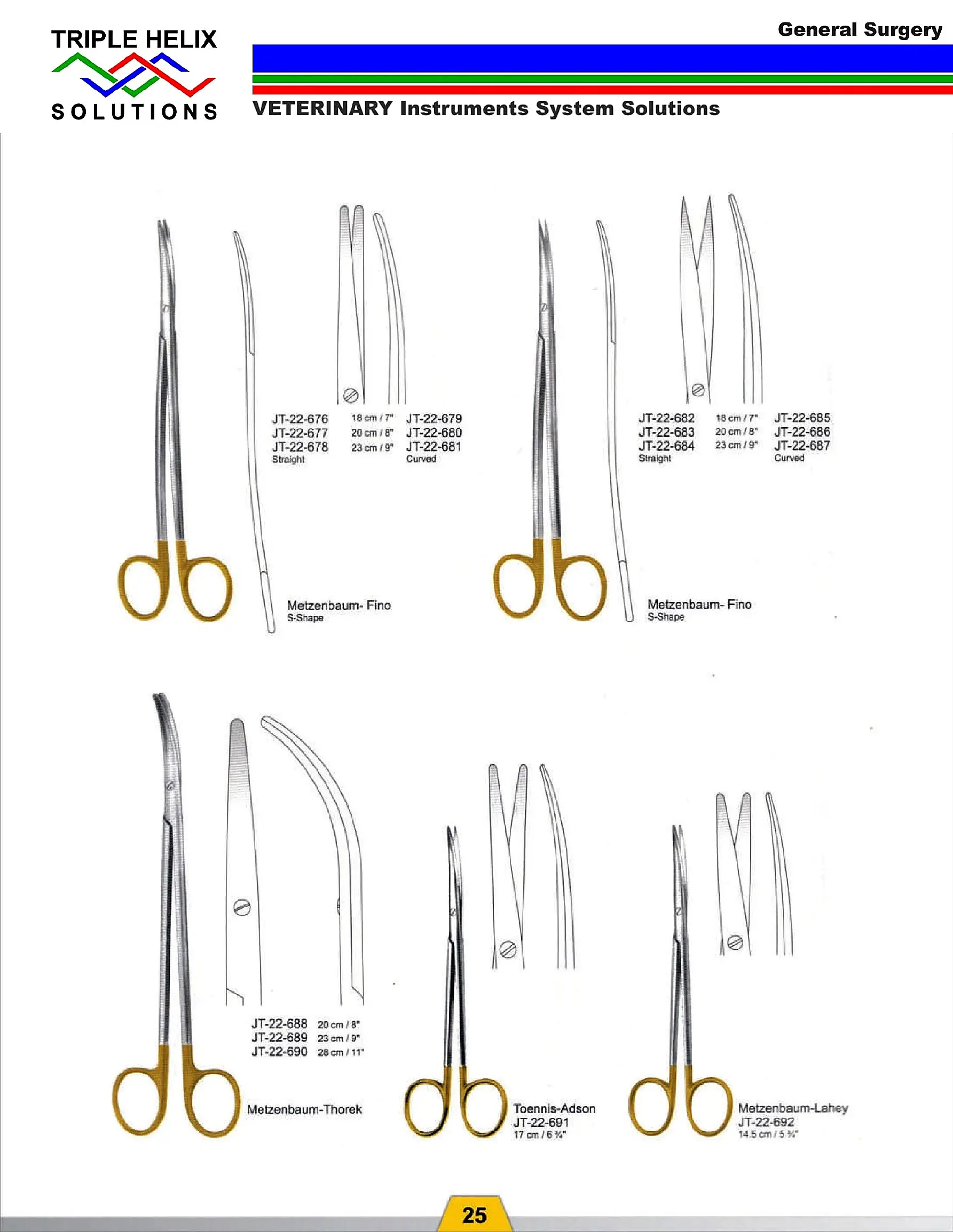 Metzenbaum-Fino and Toennis Scissors