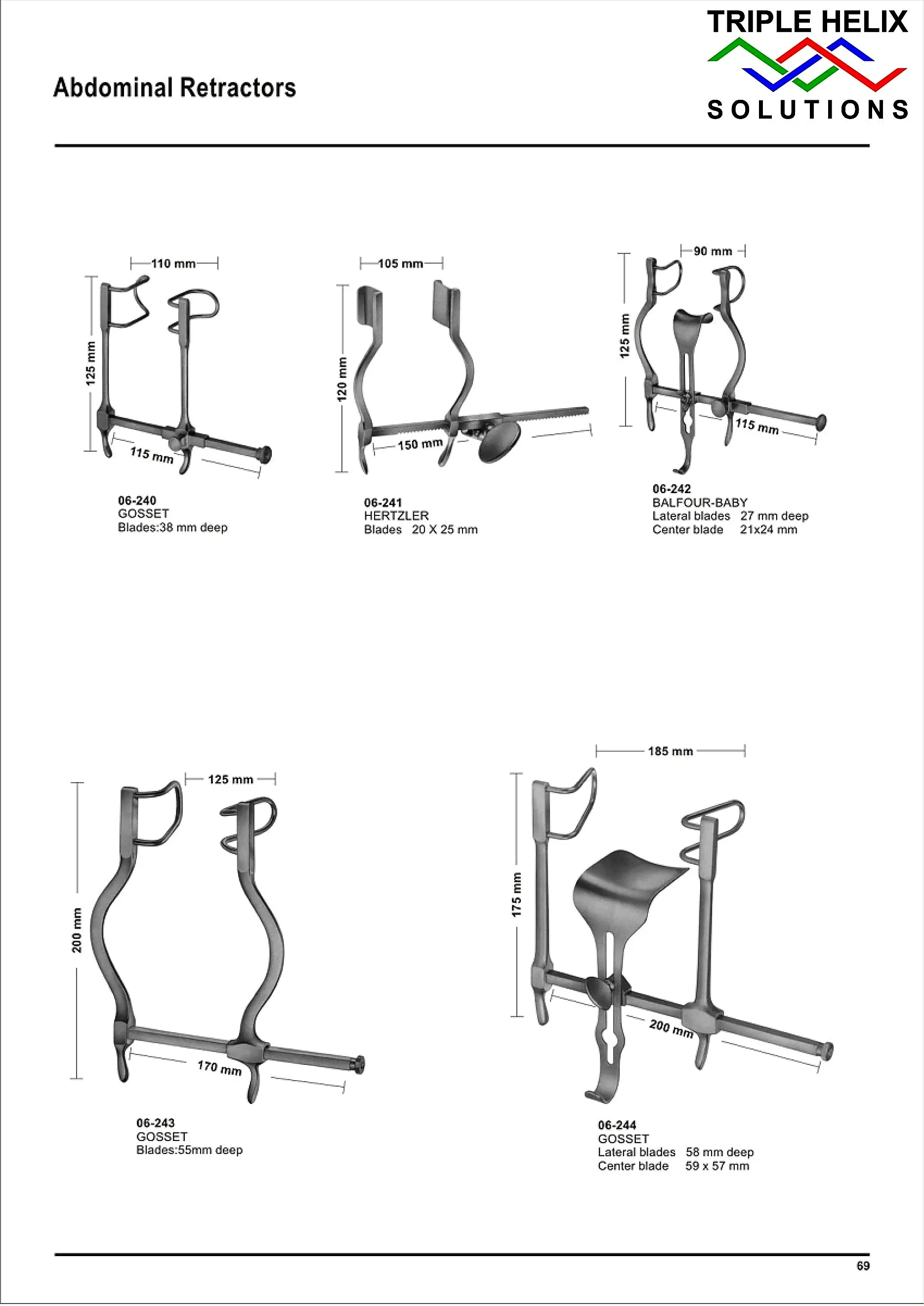 Abdominal Retractors — page 69