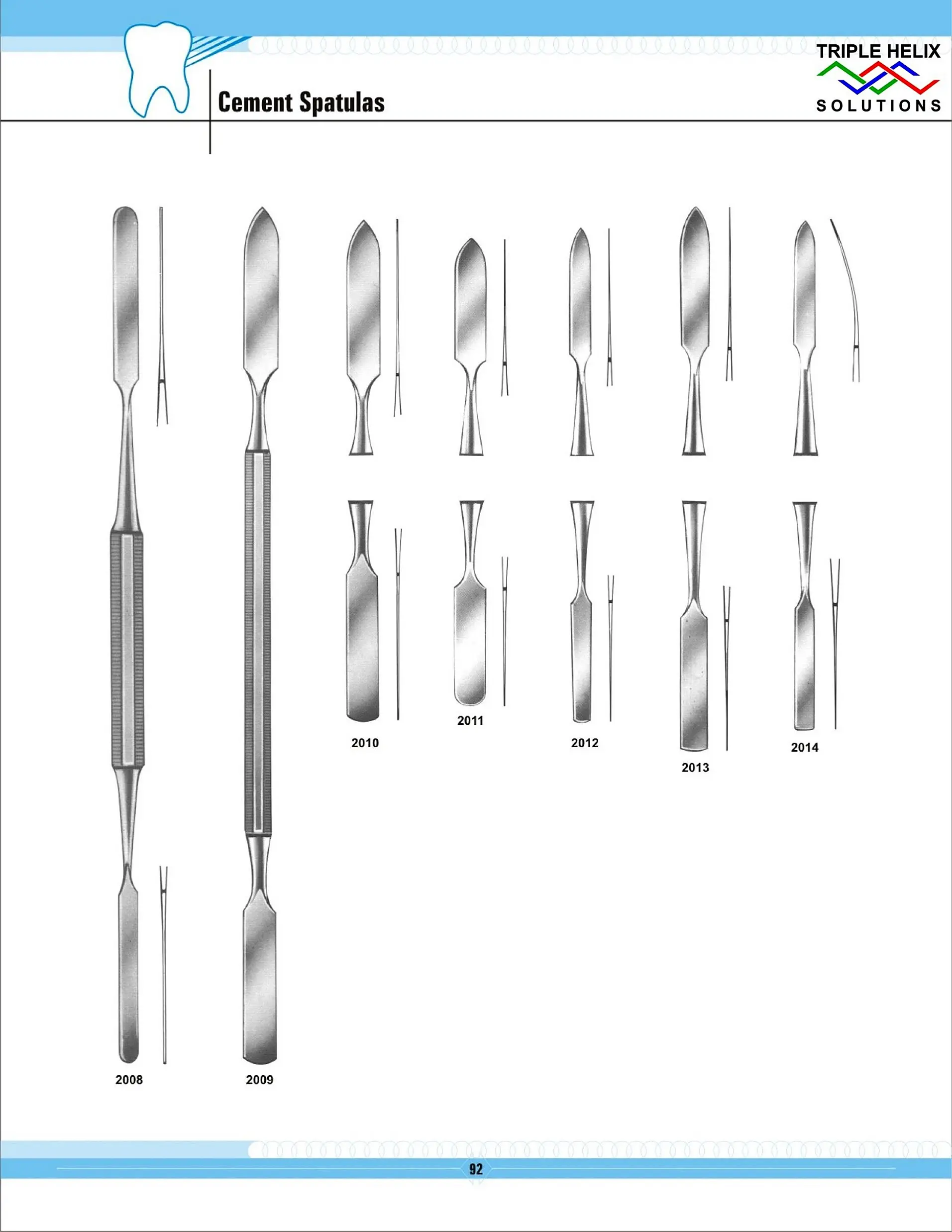 Cement Spatulas — page 92