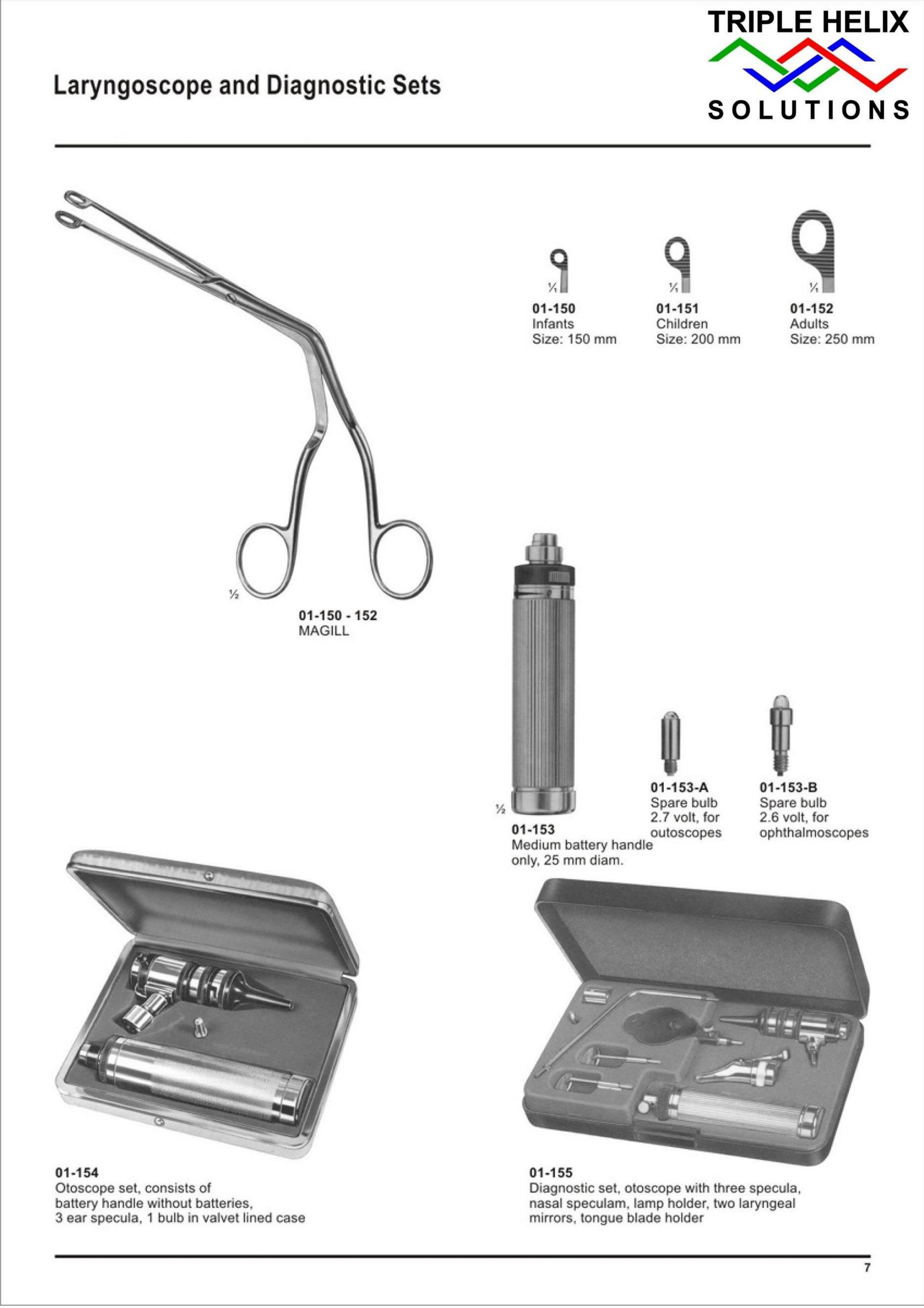 Laryngoscope and Diagnostic Sets — page 7