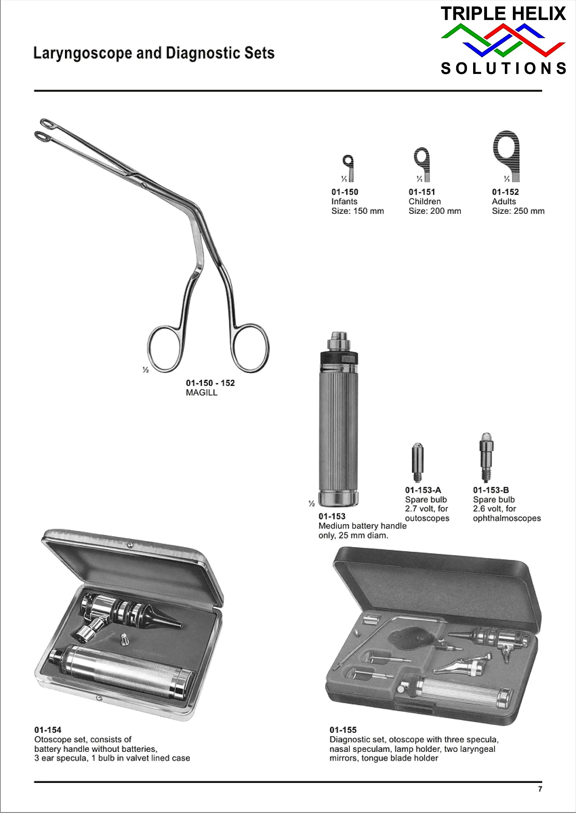 Laryngoscope and Diagnostic Sets — page 7